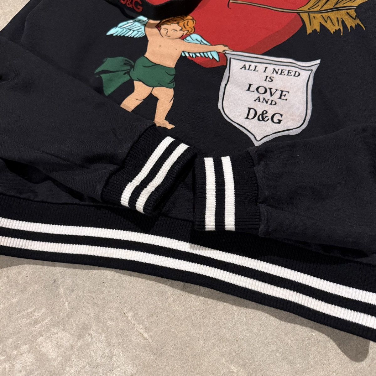 Dolce & Gabbana Dolce & Gabbana Cupid All I Need Is Love Hooded Sweatshirt Size US M / EU 48-50 / 2 - 6 Thumbnail