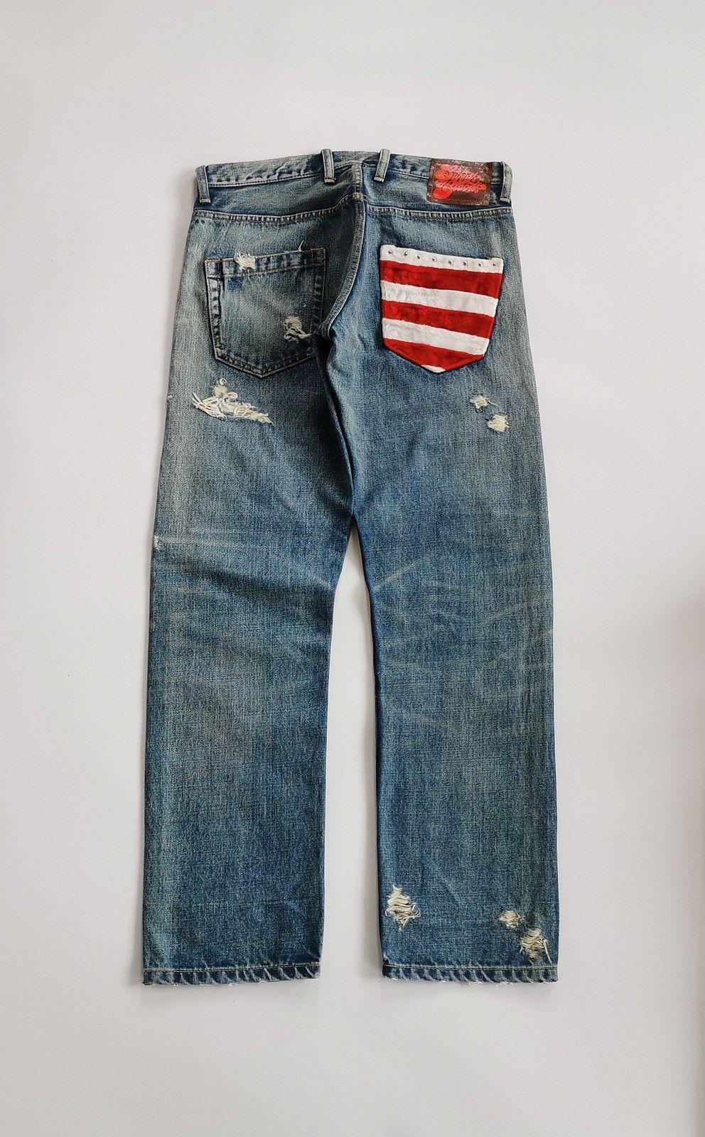 14th Addiction Thrashed Punk Sweats & Bloods RNA Japan Jeans Size US 32 / EU 48 - 9 Thumbnail
