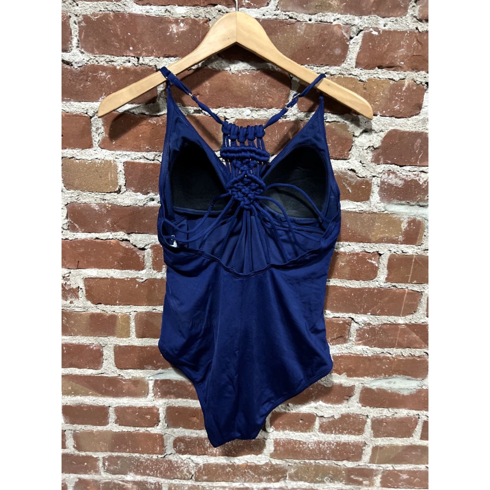 Vintage Hilor Women's Swimsuit One Piece Size 12 Navy Blue Size XL / US 12-14 / IT 48-50 - 2 Thumbnail