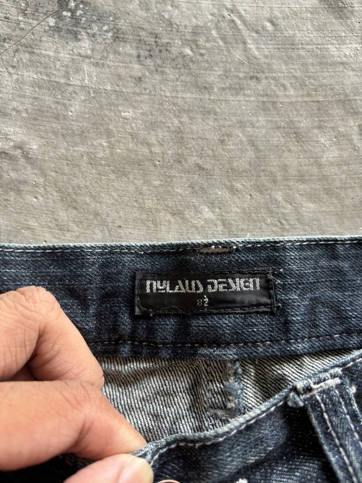 PPFM CRAZY DOUBLE WAIST NYLAUS PUNK GRUNGE SICK FADED CLAW WASHED Size US 32 / EU 48 - 5 Thumbnail