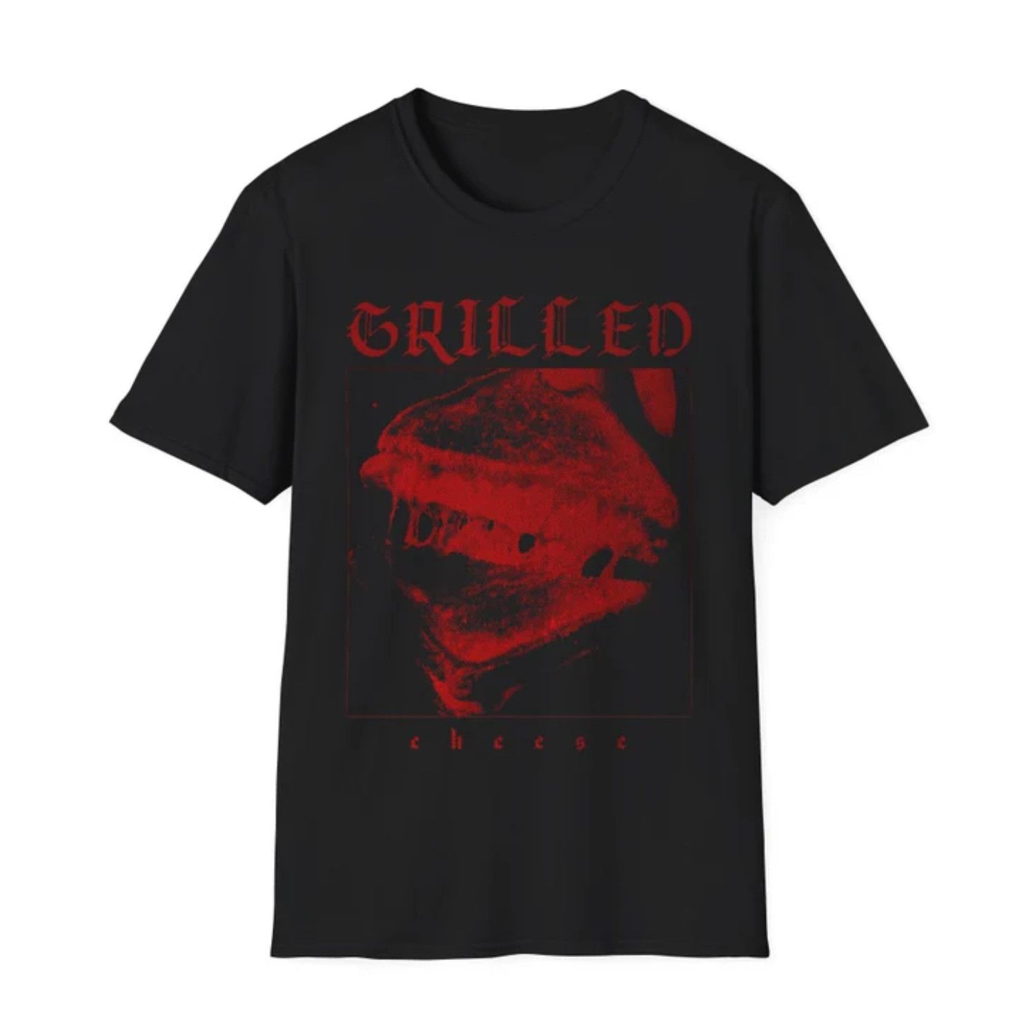 Japanese Brand Grilled cheese hardcore t-shirt, funny music t-shirts Size US L / EU 52-54 / 3 - 4 Thumbnail