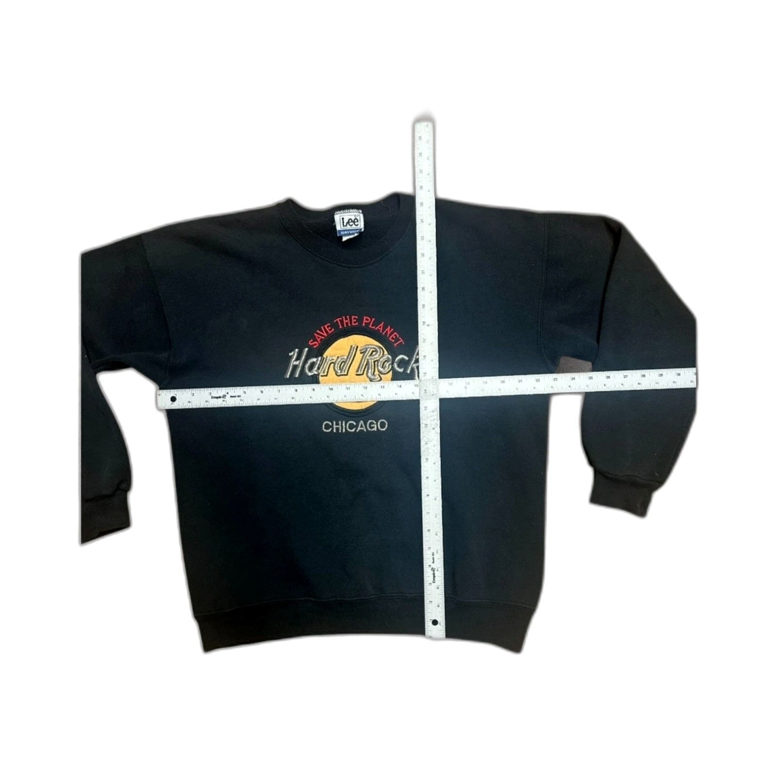 Hard Rock Cafe Vintage 90s Hard Rock Cafe Lee Chicago Sportswear Retro Crew Size US XL / EU 56 / 4 - 4 Thumbnail