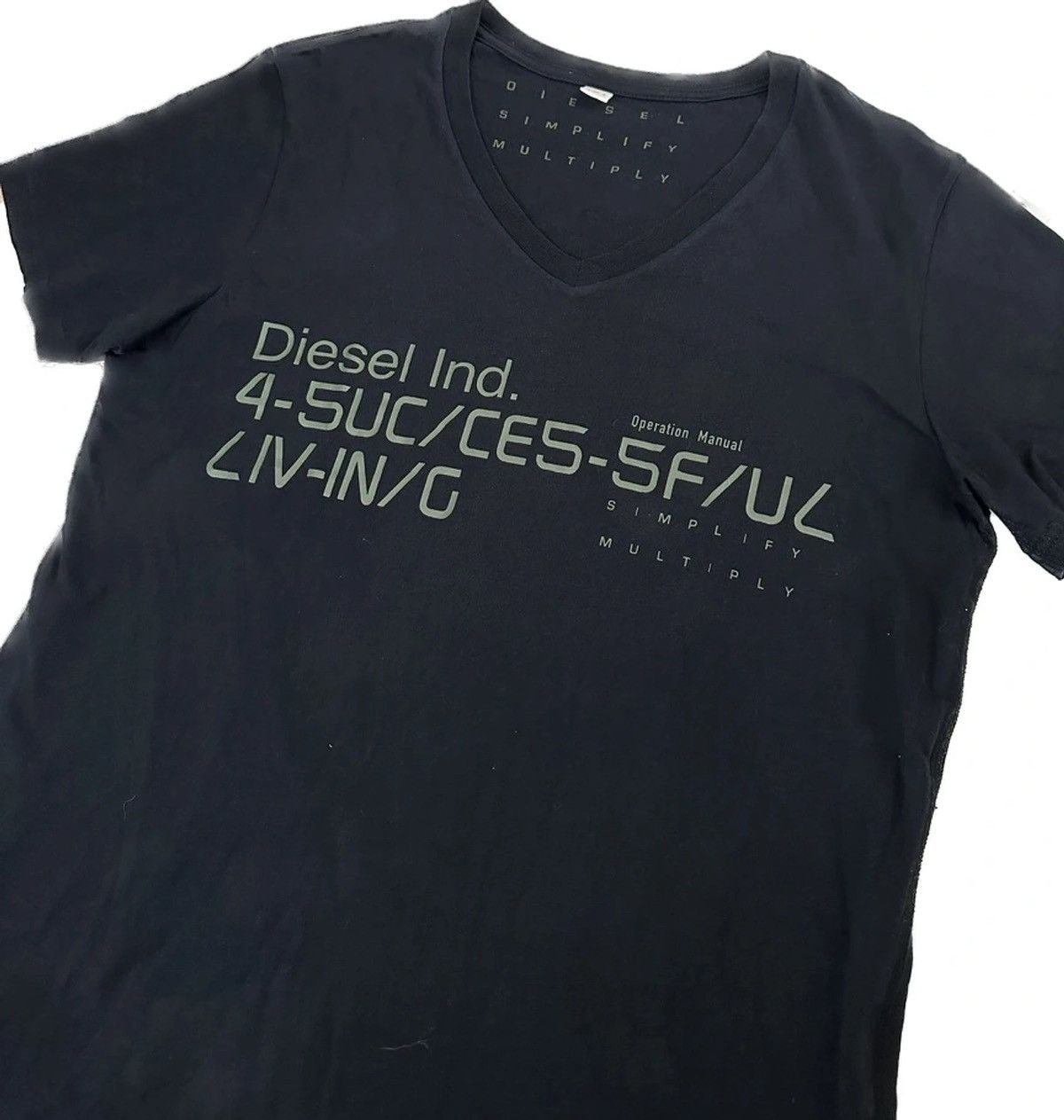 Diesel Diesel 4 Successful Living V-neck T Shirt Size M / US 6-8 / IT 42-44 - 3 Thumbnail
