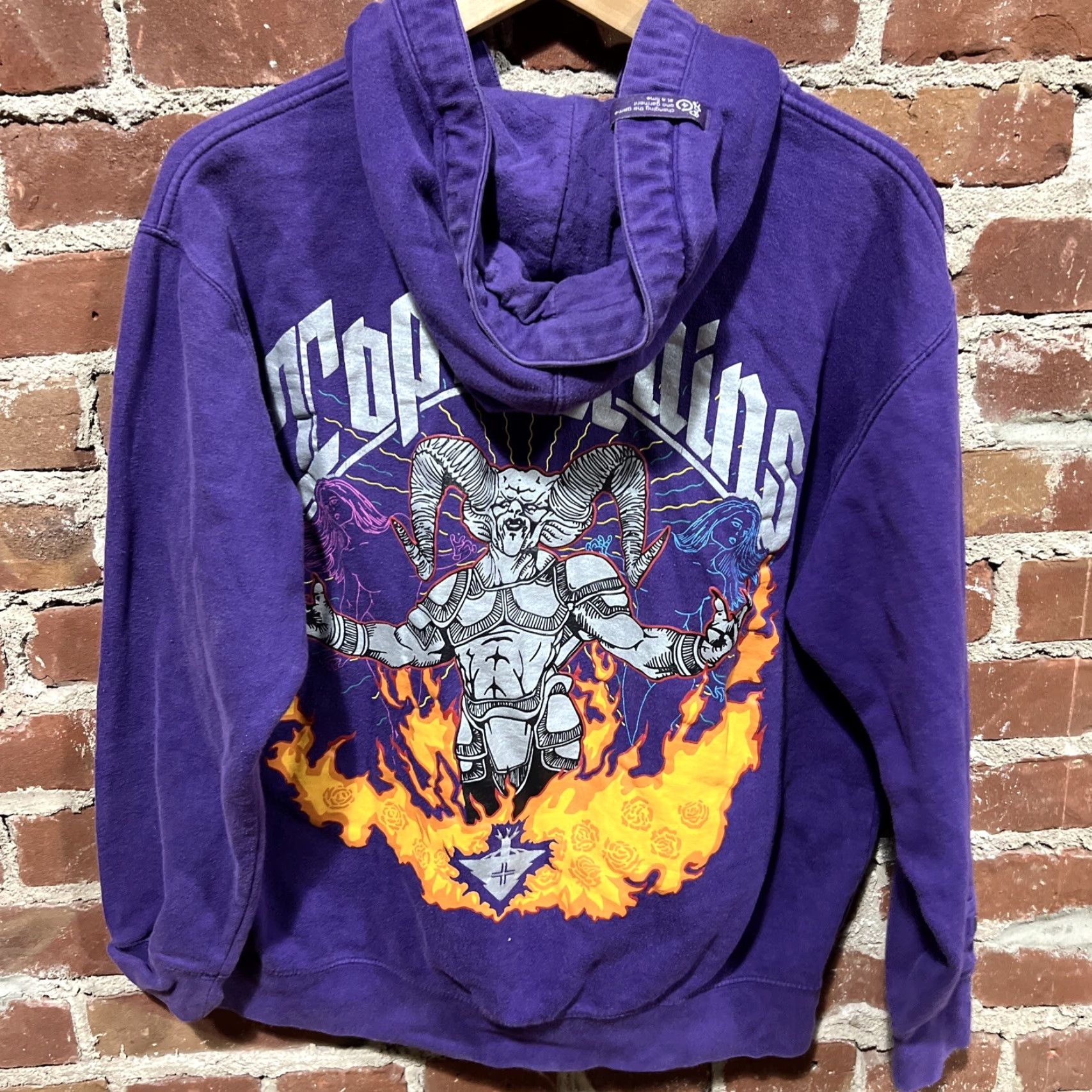 Equipment LRG Top Purple Zip Up Hoodie Mens Large Villians Devil Graphic Crew Neck Comics - 100% cotton Size US L / EU 52-54 / 3 - 3 Thumbnail