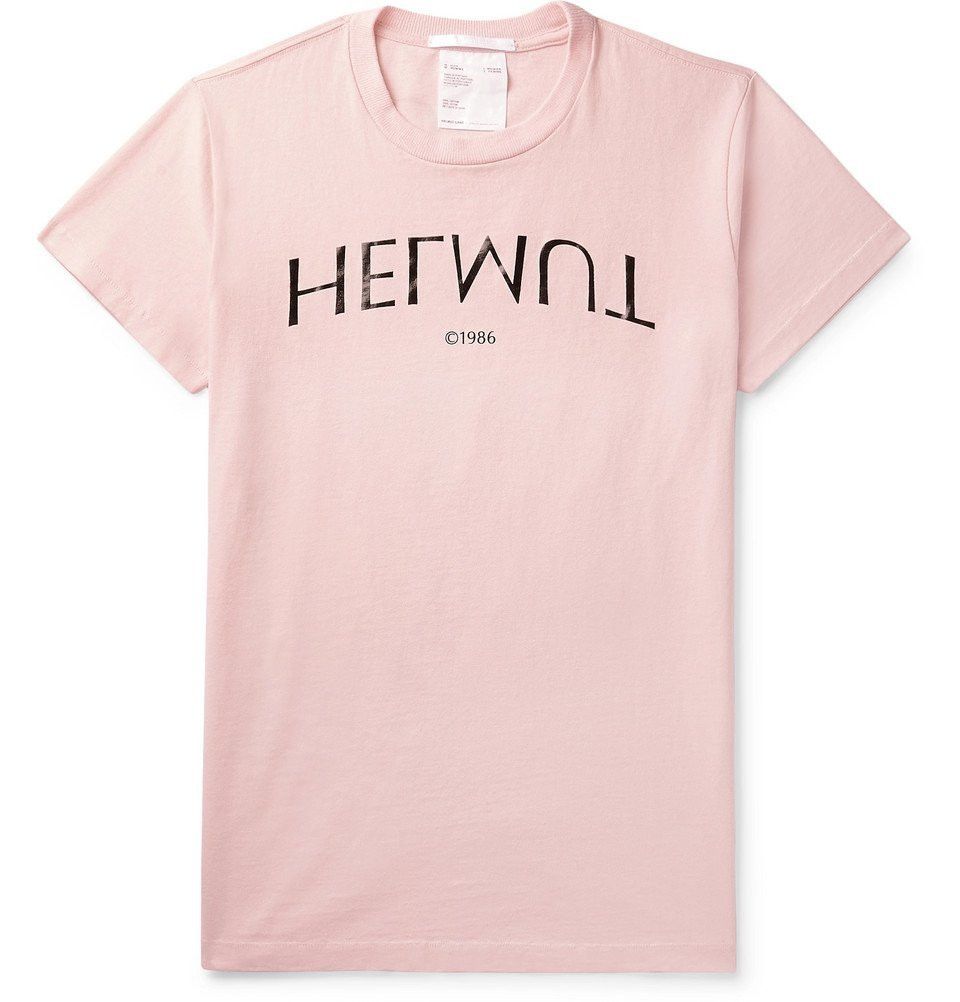 Helmut Lang Helmut Lang Slim-Fit Logo-Print Cotton-Jersey T-Shirt Size XS / US 0-2 / IT 36-38 - 1 Thumbnail
