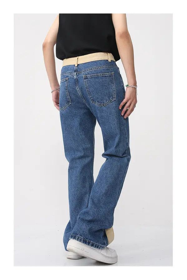 Japanese Brand VIBE Japanese retro washed color casual loose flared jeans Size US 32 / EU 48 - 6 Thumbnail