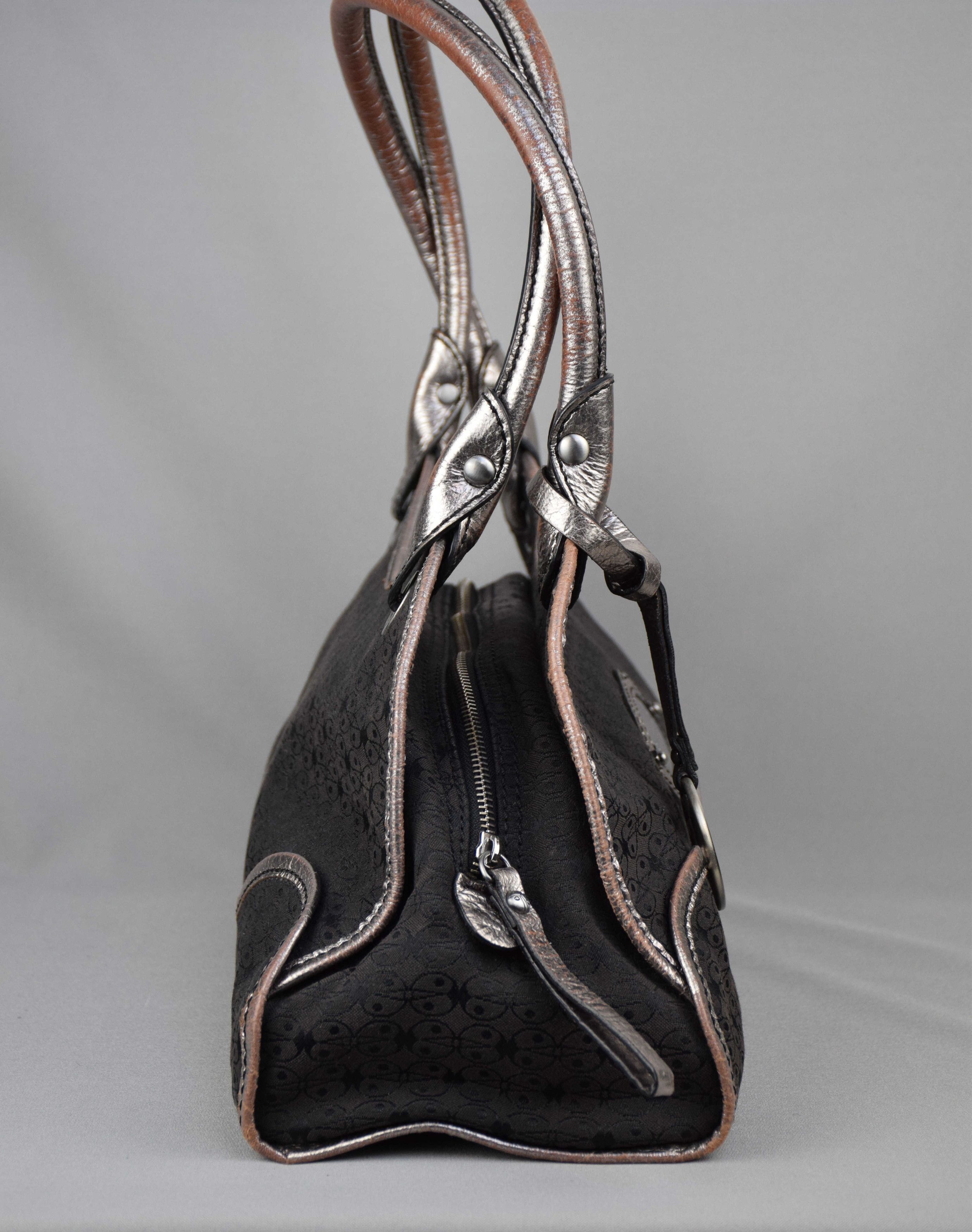 Other Coccinelle Bag Gray Fabric Branded Designer Handbag Zip Size ONE SIZE - 9 Thumbnail