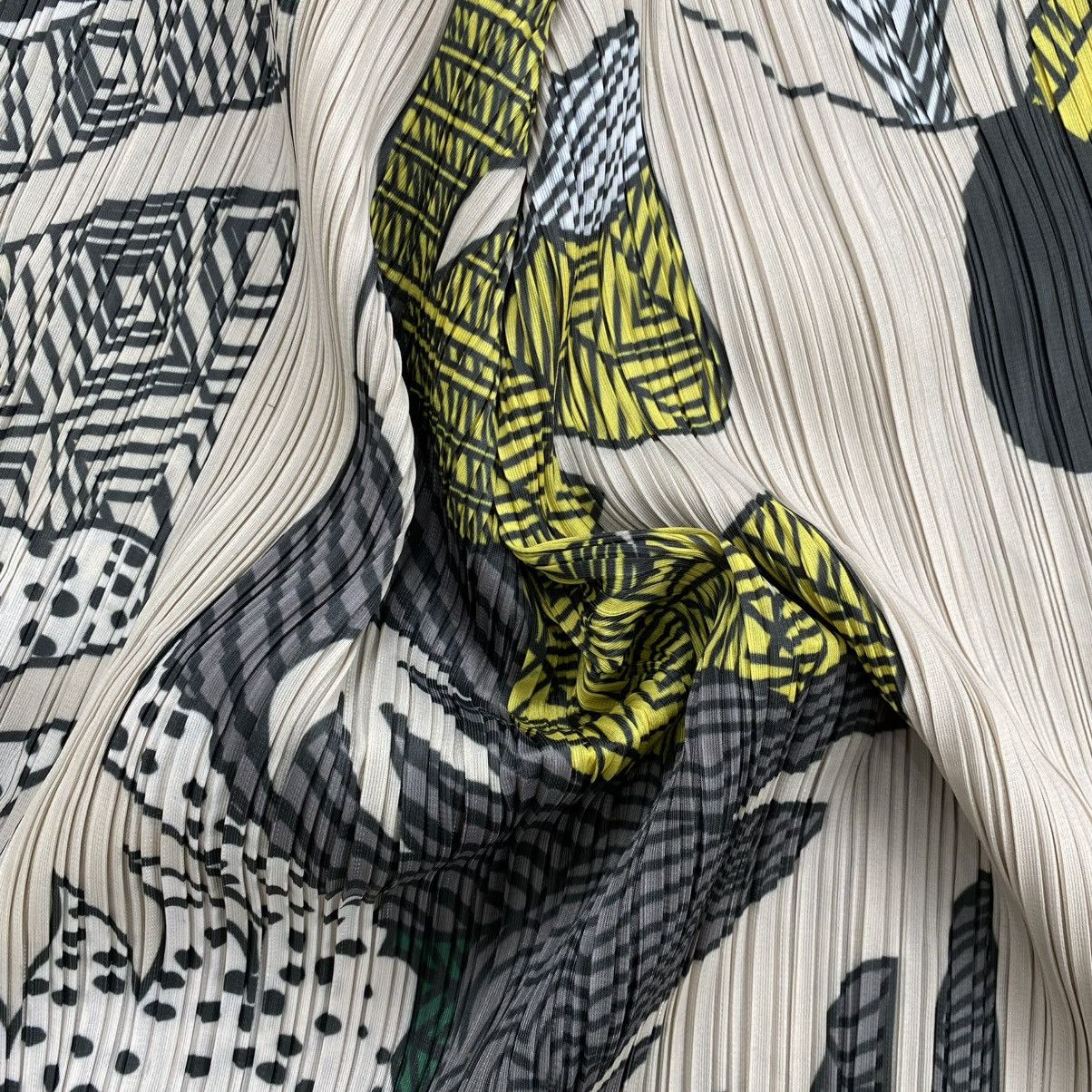 Issey Miyake Jun Pleats Please Issey Miyake Style Forest Wood Printed Top Size S / US 4 / IT 40 - 6 Thumbnail