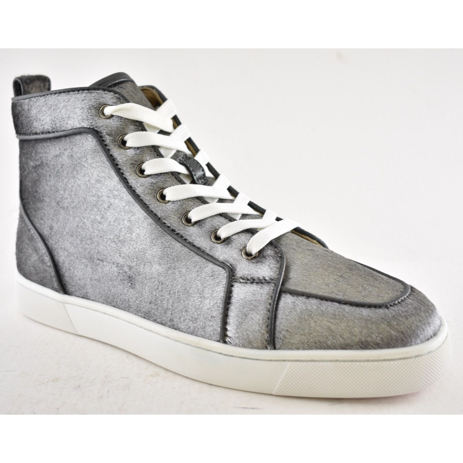 Christian Louboutin Christian Louboutin Mens Rantus Orlato Flat Silver Pony High Size US 11 / EU 44 - 3 Thumbnail
