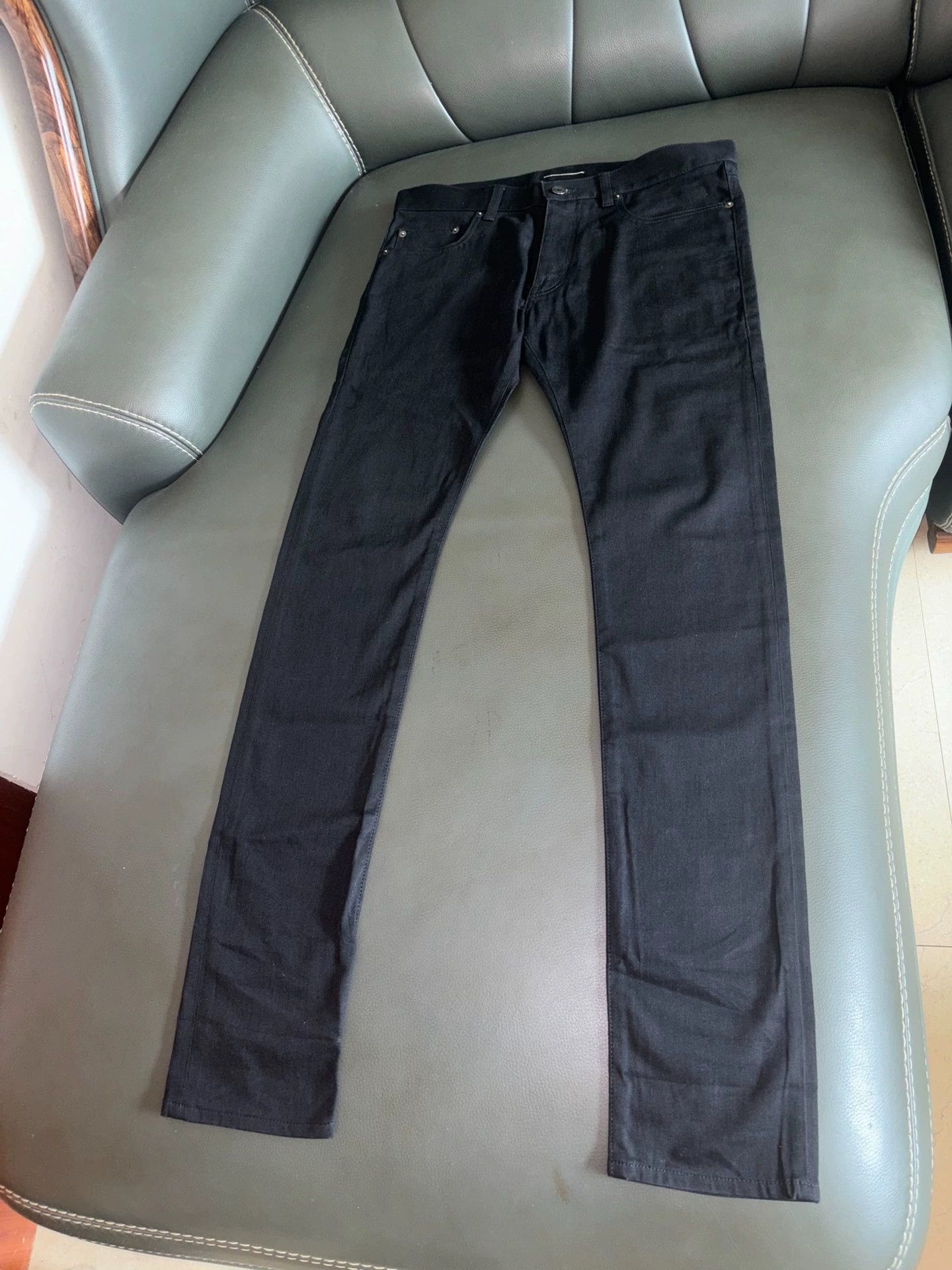 Saint Laurent Paris SLP Hedi Slimane 2013SS Black Skinny Jeans 32 Size US 32 / EU 48 - 1 Thumbnail