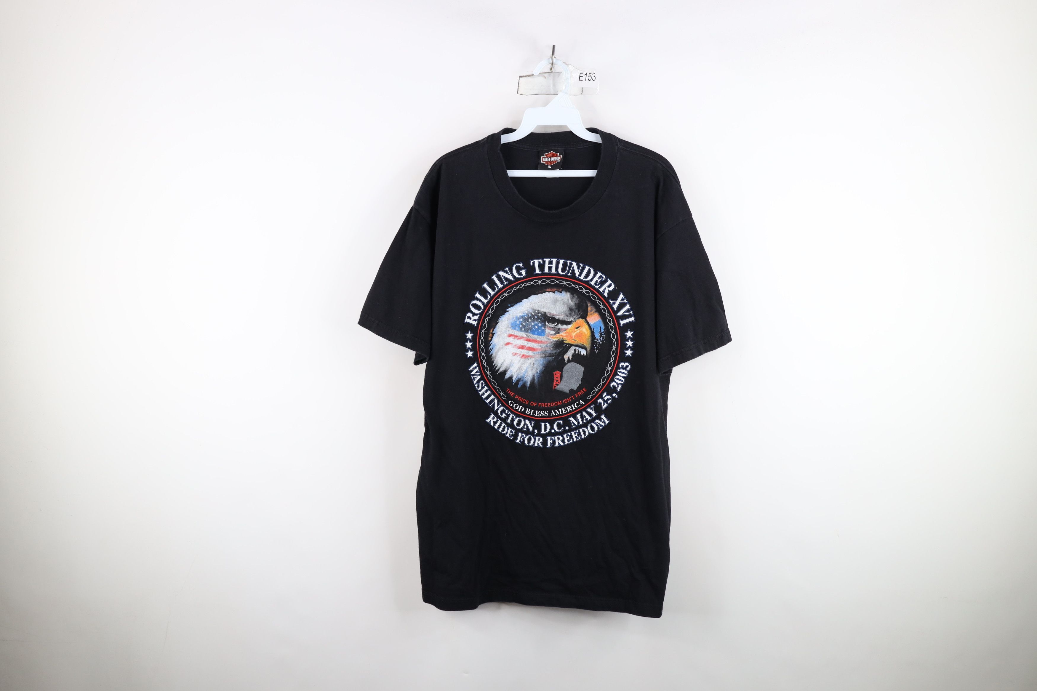 Harley Davidson Vintage Y2K 2003 Harley Davidson Thunder Eagle T-Shirt USA Size US XL / EU 56 / 4 - 1 Thumbnail