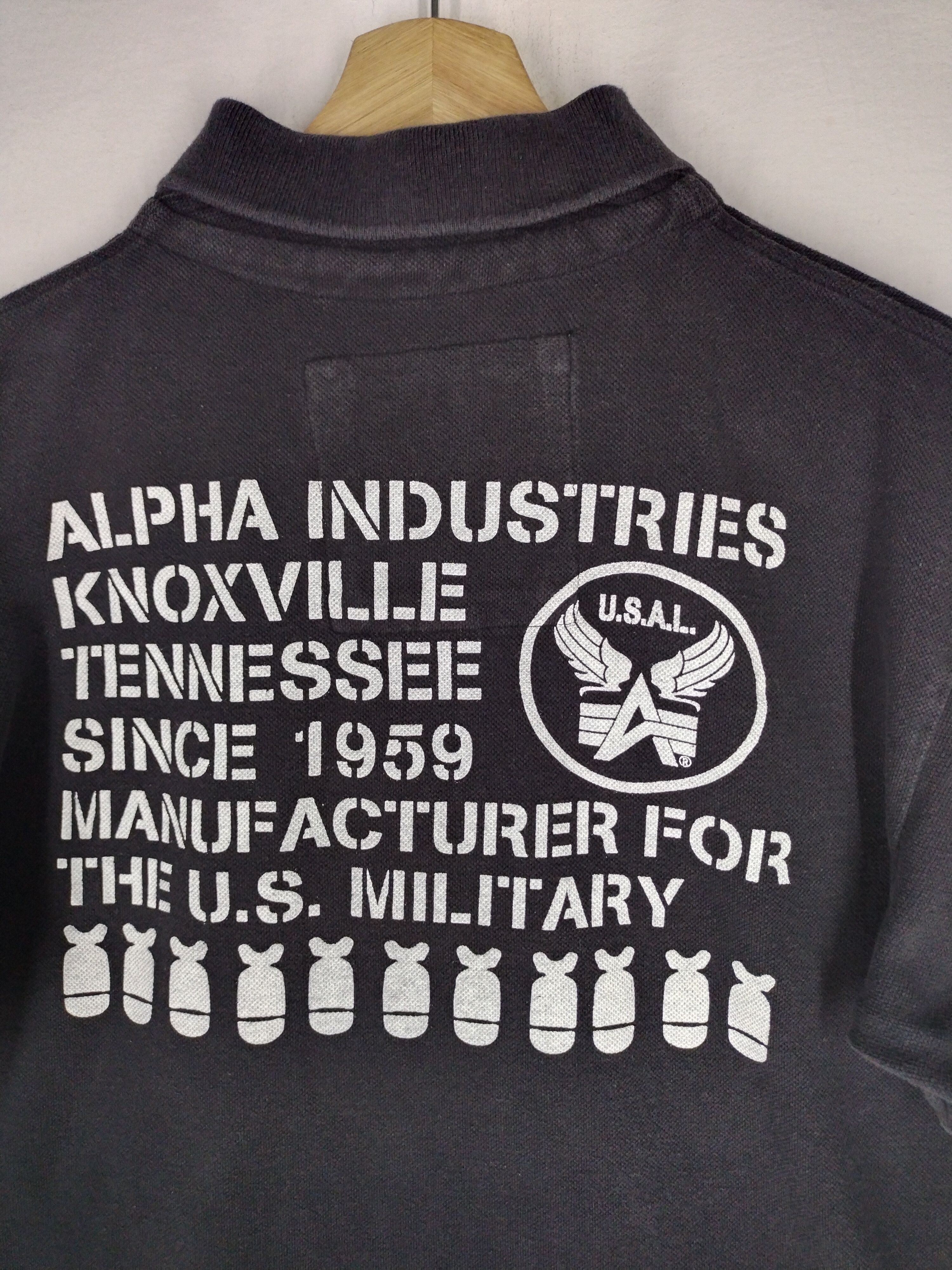 Alpha Industries Vintage Alpha Industries Collar Shirt Tee Size US M / EU 48-50 / 2 - 8 Thumbnail