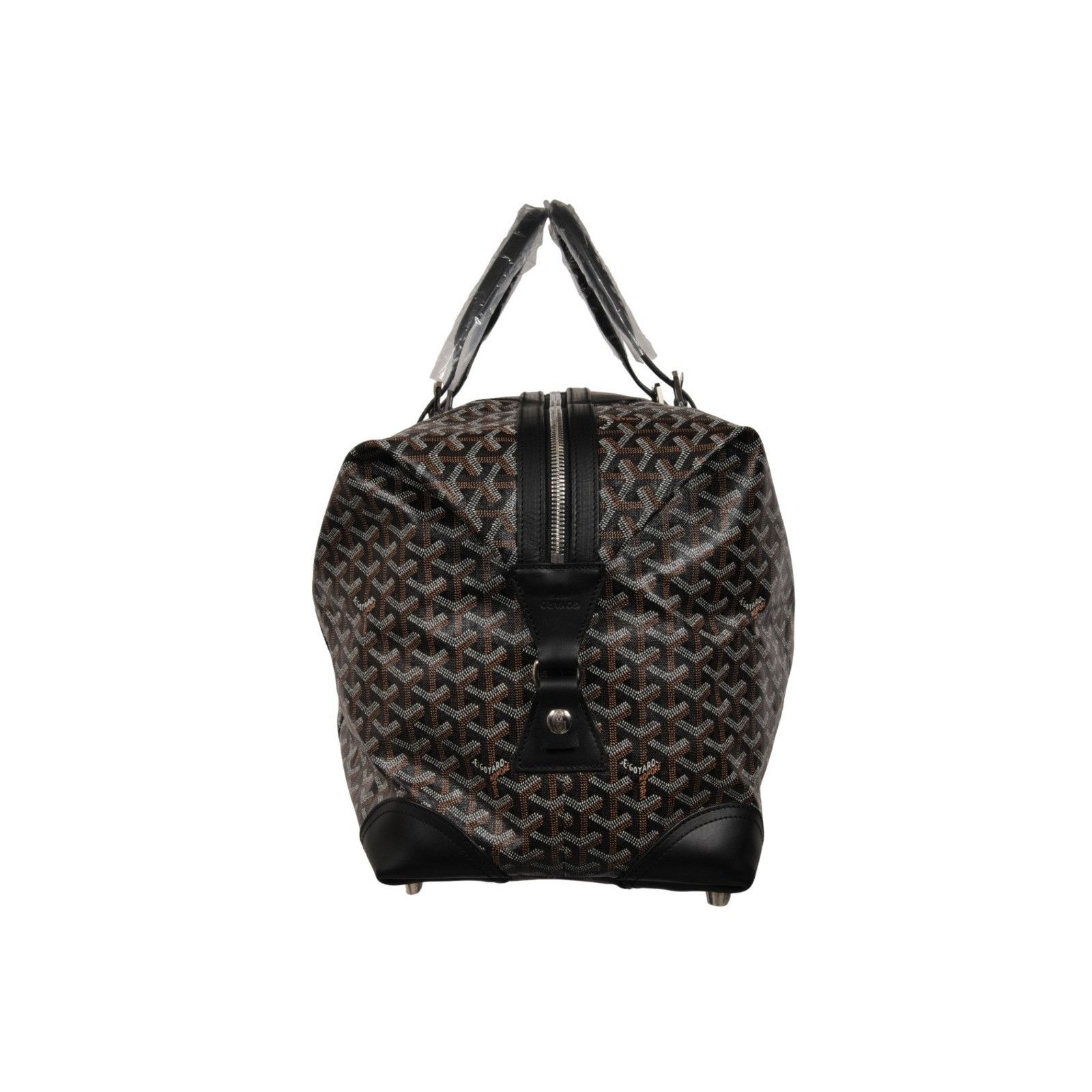 Goyard Boeing 55 Duffle Bag Black Brown Travel Carry On Weekend Size ONE SIZE - 9 Thumbnail