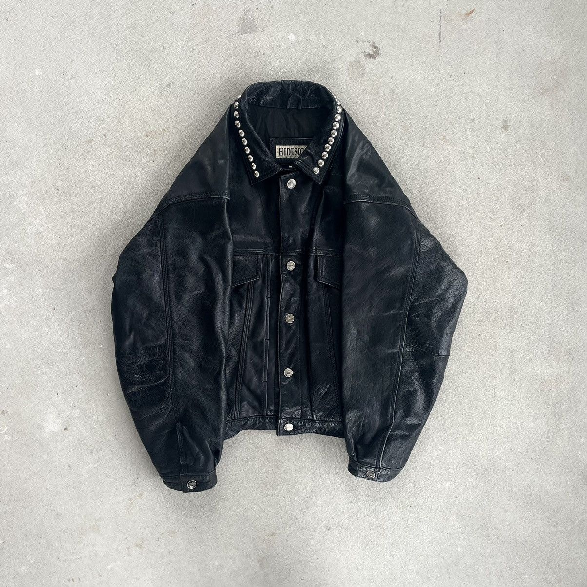 Vintage Studded Leather TruckerJacket Size US S / EU 44-46 / 1 - 3 Thumbnail