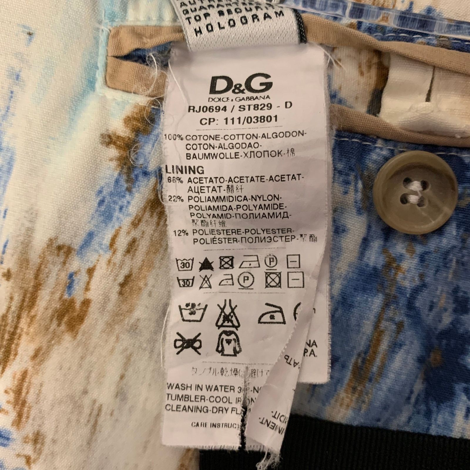 Dolce & Gabbana D&G by Dolce & Gabbana 44 White Tropical Cotton Sport Coat Size 44R - 8 Thumbnail