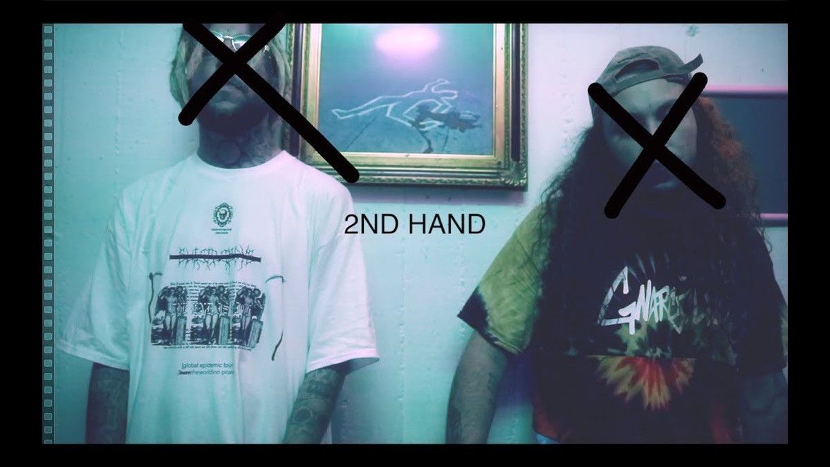 Pre-owned G59 Records X Pouya Uicideboy Merch $uicideboy$ 2nd Hand / Global Epidemic Tour 2017 Tee In White