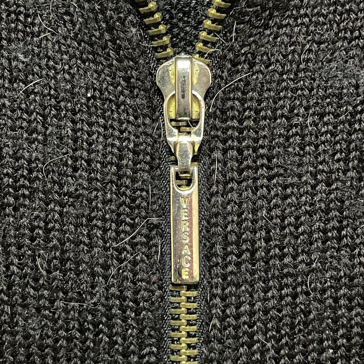 Japanese Brand × Vintage 💥 Versace 90s cardigan opium Medusa Knit Sweater Jumper Size US L / EU 52-54 / 3 - 2 Thumbnail