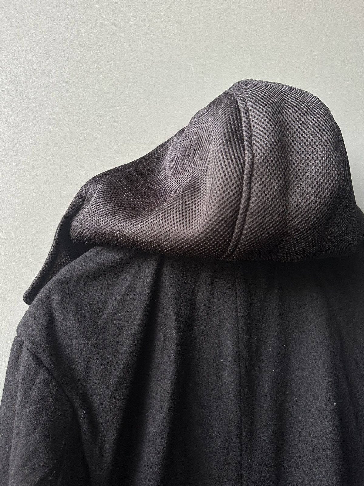 Cop Copine COP COPINE Manteu Mileni Black Wool Hooded Overcoat Size 38 Size XS / US 0-2 / IT 36-38 - 5 Thumbnail