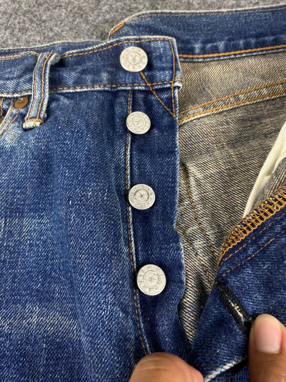 Le Grande Bleu (L.G.B.) vintage yen japanese brand selvedge denim nice design Size US 30 / EU 46 - 13 Thumbnail