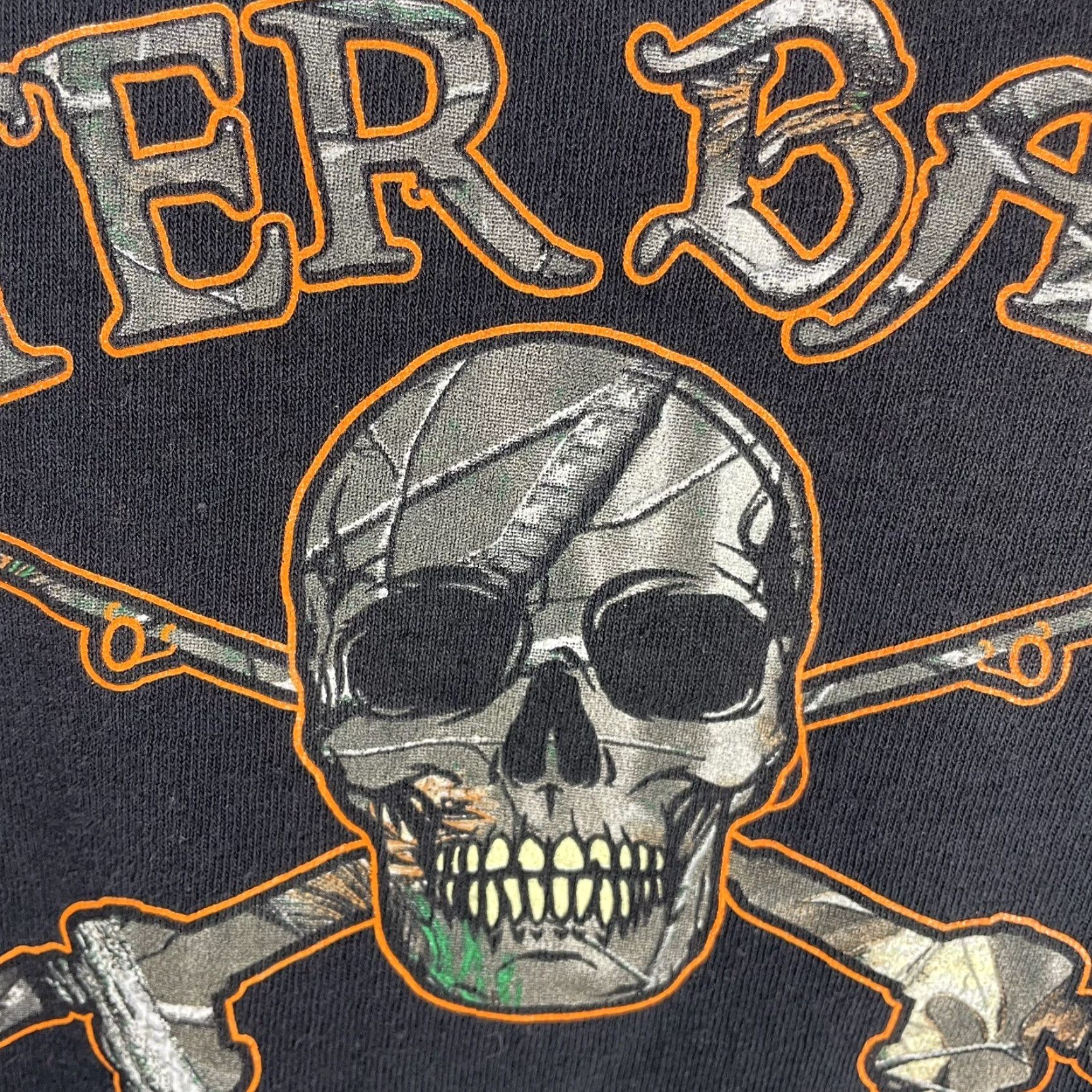 Vintage Outer Banks North Carolina Shirt Men 2XL Pirate Camo Black Crew Neck Delta Tag Size US XXL / EU 58 / 5 - 6 Thumbnail
