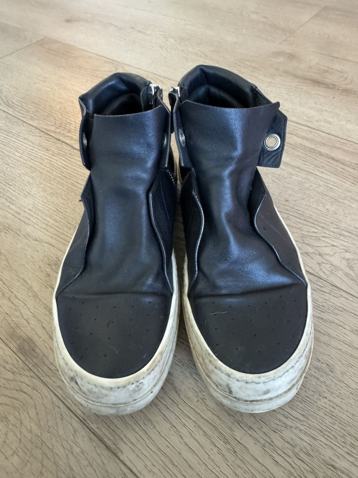 Rick Owens Leather Island Dunks Size US 10 / EU 43 - 4 Thumbnail