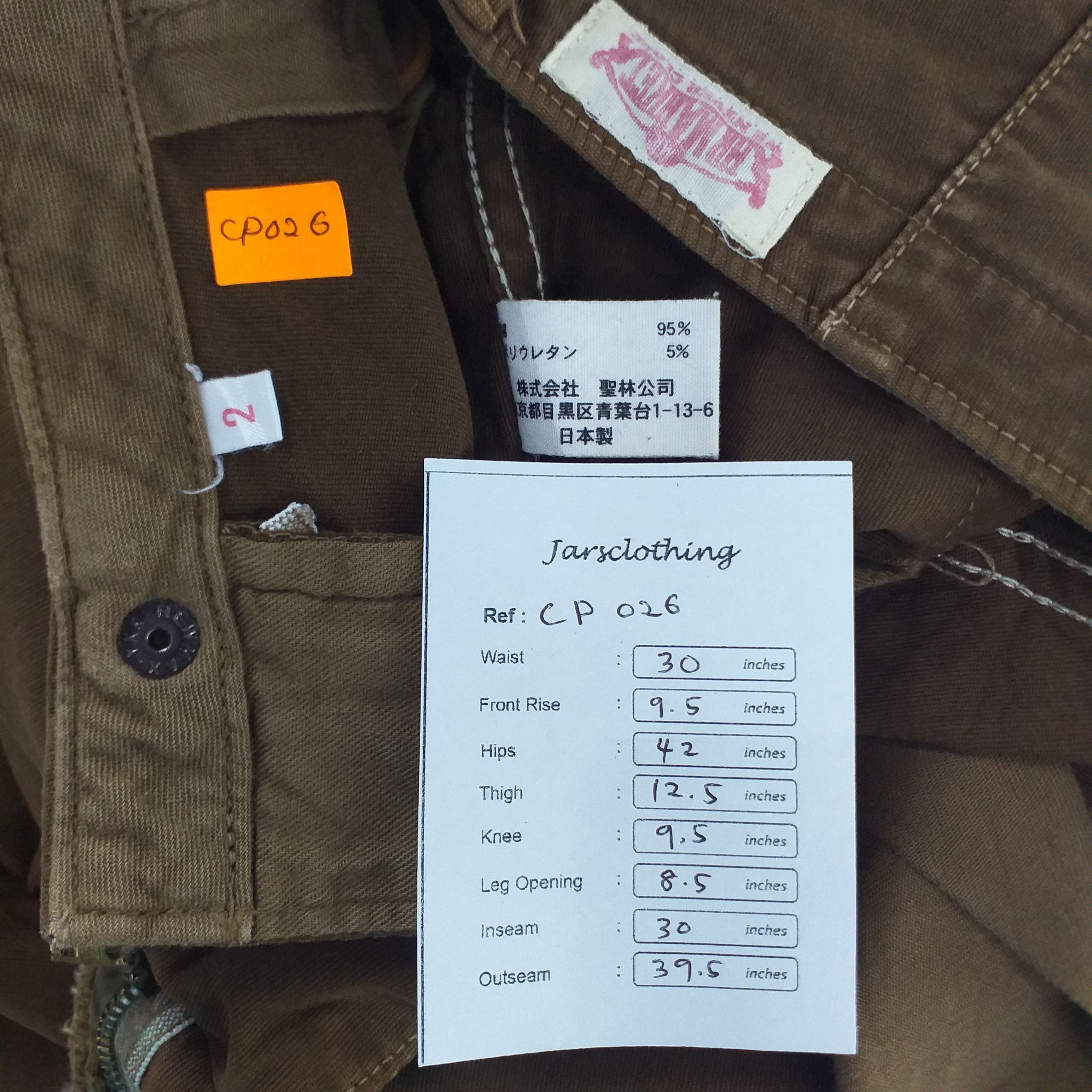 Japanese Brand HR Market Japanese Brand Cargo Pockets Pants 30 x 30 -CP026 Size US 30 / EU 46 - 20 Thumbnail