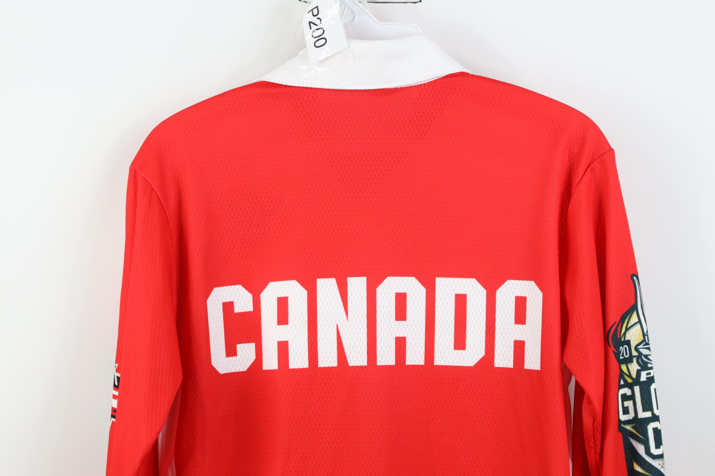 Vintage 2017 PBR Global Cup Canada Western Rodeo Bull Riding Polo Size US XS / EU 42 / 0 - 14 Thumbnail