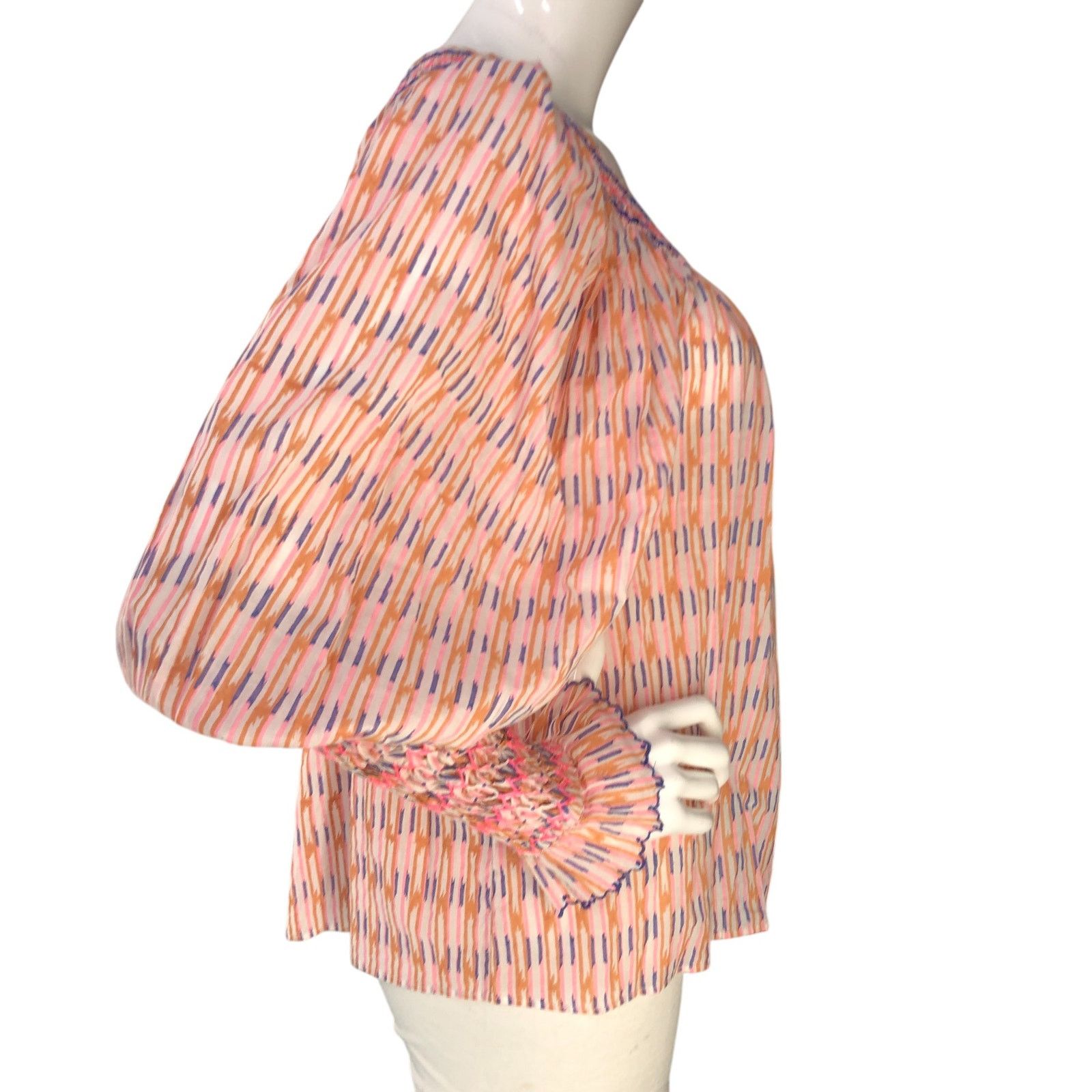 Other Thierry Colson Size XS Top Valeska Blouse Smocked Sleeve Size XS / US 0-2 / IT 36-38 - 9 Thumbnail