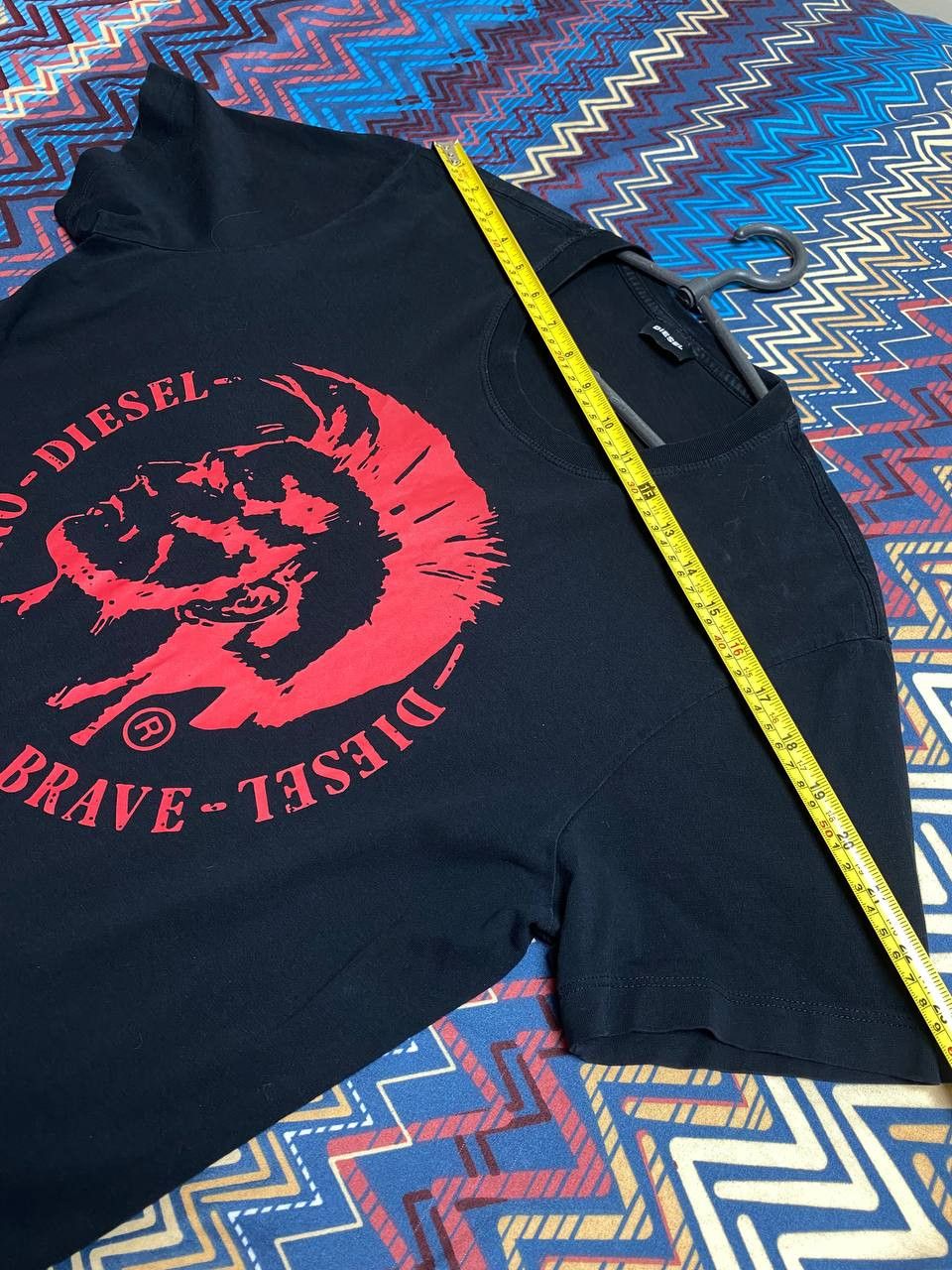 Diesel Streetwear T-Shirt black Diesel big logo Y2K Vintage Size US XL / EU 56 / 4 - 11 Thumbnail