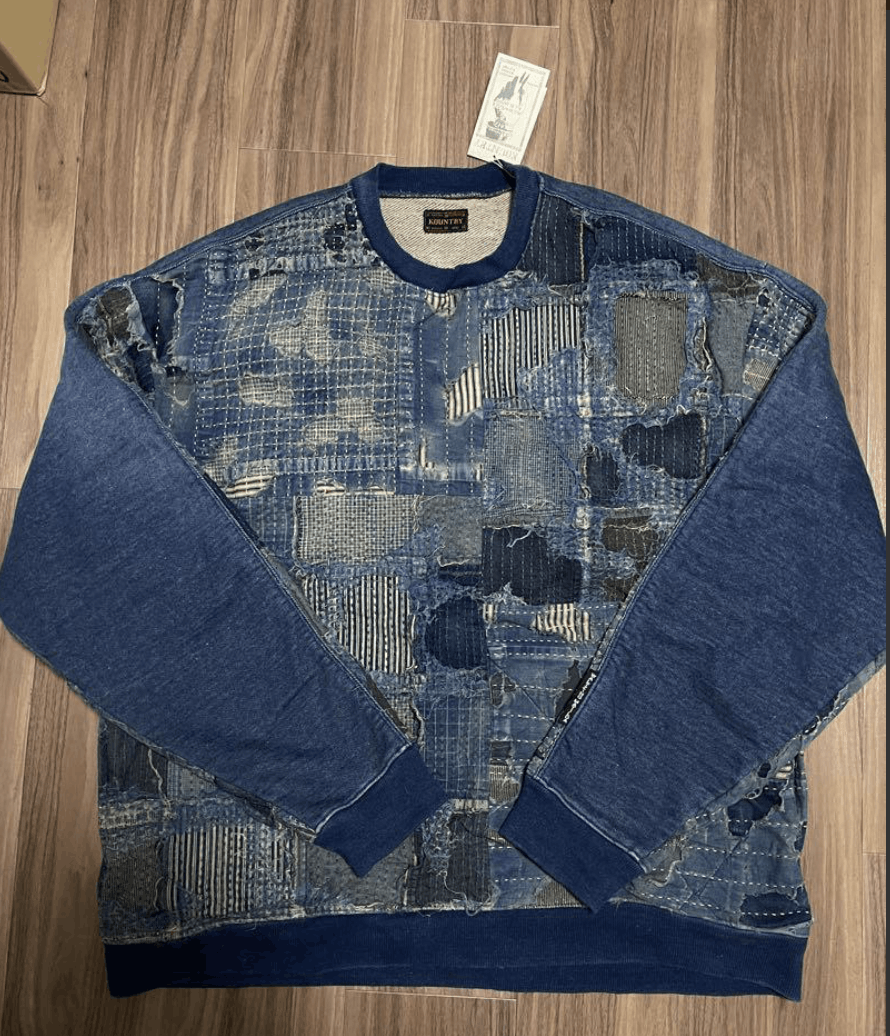 Kapital Kapital Boro x IDG 2Tone Big Sweatshirt Size US L / EU 52-54 / 3 - 5 Thumbnail