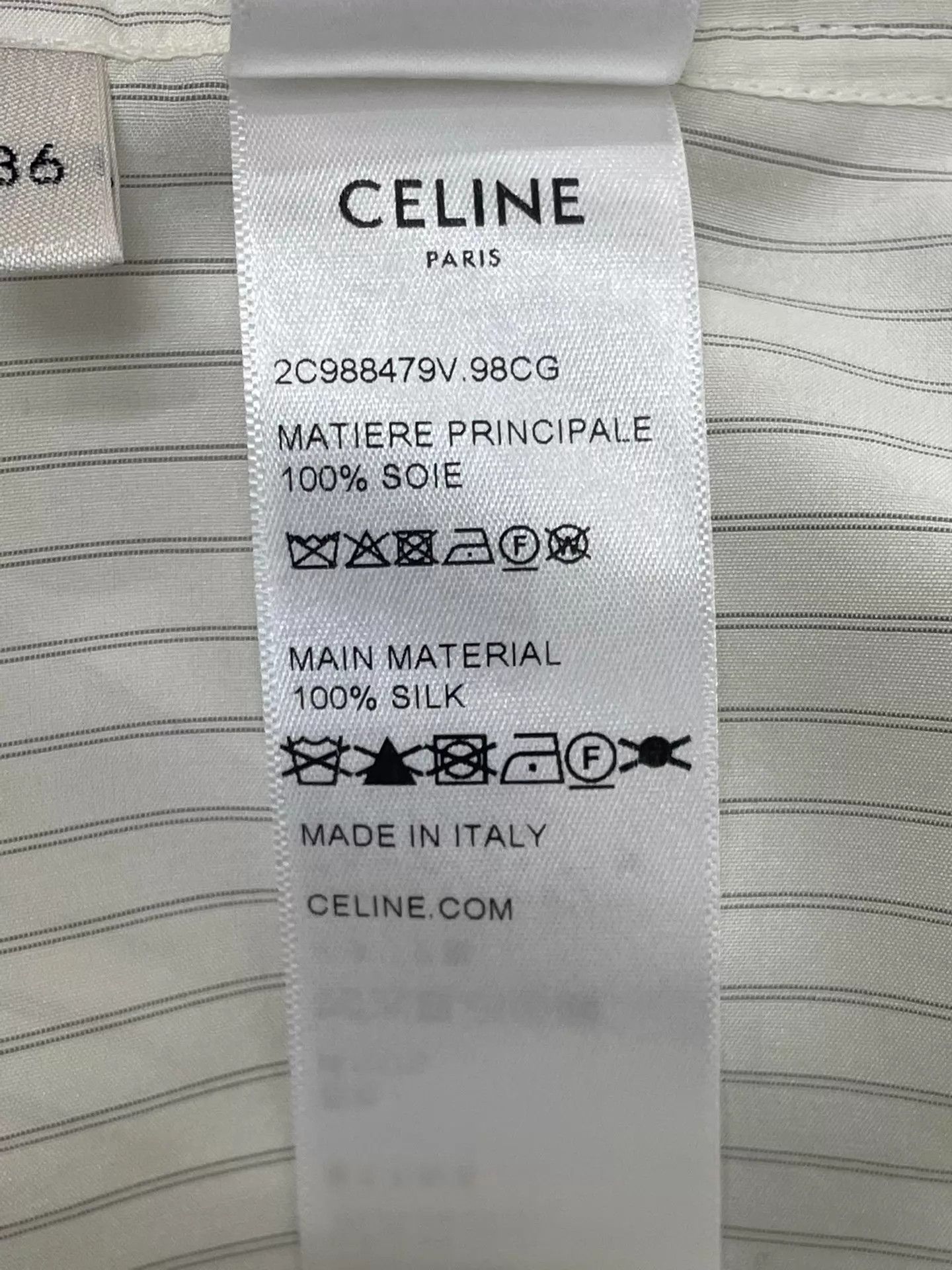 Celine Celine Color Blocked Striped Tied Shirt 36 Size XS / US 0-2 / IT 36-38 - 5 Thumbnail