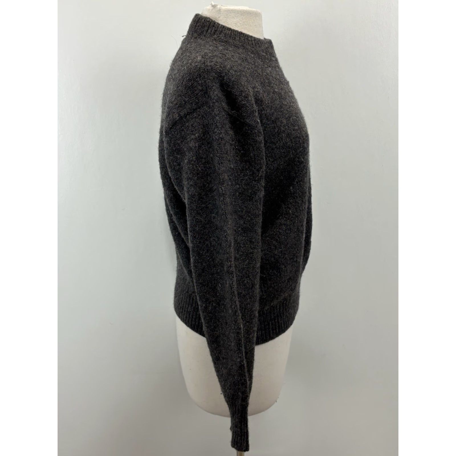 Vintage VINTAGE L.L. Bean Wool Blend Sweater Women’s XL Grey Mock Neck 80s Pullover USA Womens Size XL / US 12-14 / IT 48-50 - 4 Thumbnail