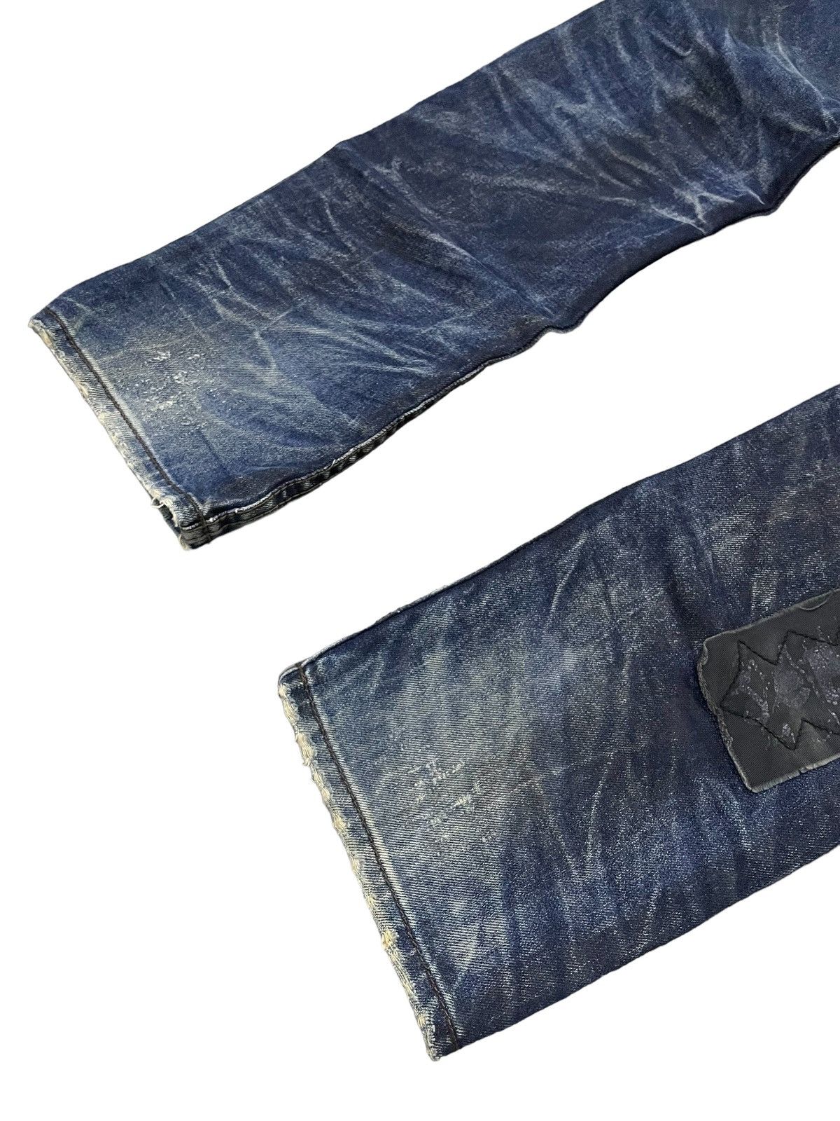 Japanese Brand × Kapital Cattan Farm Japan Uru Boro Claw Mark Dirt Wash Jeans Size US 30 / EU 46 - 15 Thumbnail