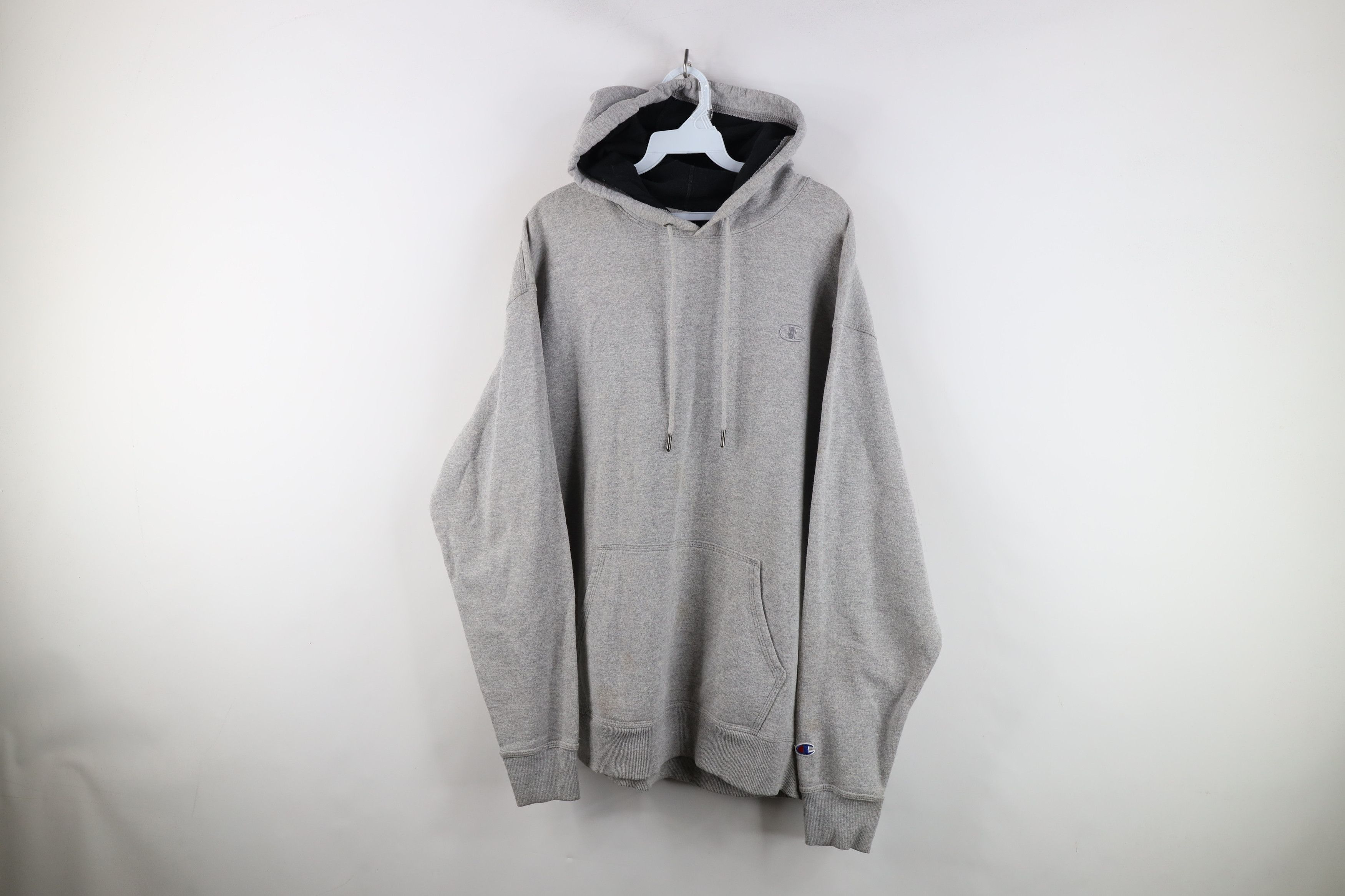 Champion Vintage Champion Monochrome Hoodie Sweatshirt Heather Gray Size US XL / EU 56 / 4 - 1 Thumbnail