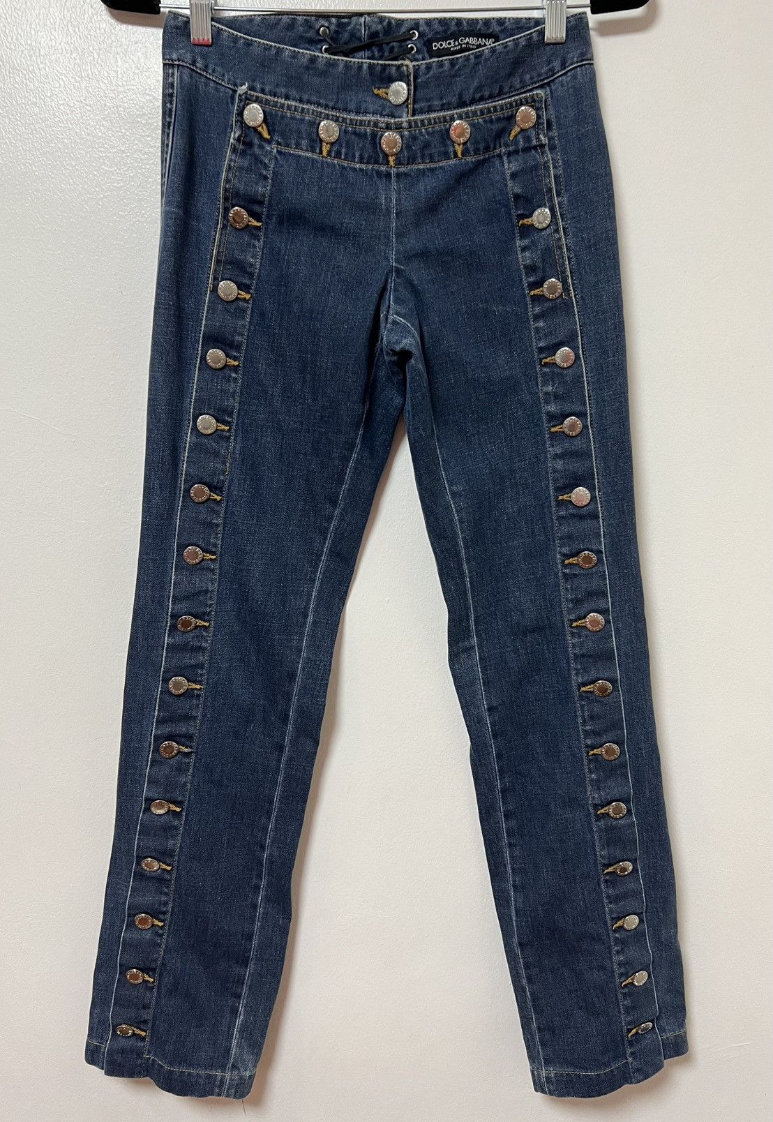 Dolce & Gabbana Dolce & Gabbana Spring 2003 sailor pants Size 26" / US 2 / IT 38 - 12 Thumbnail