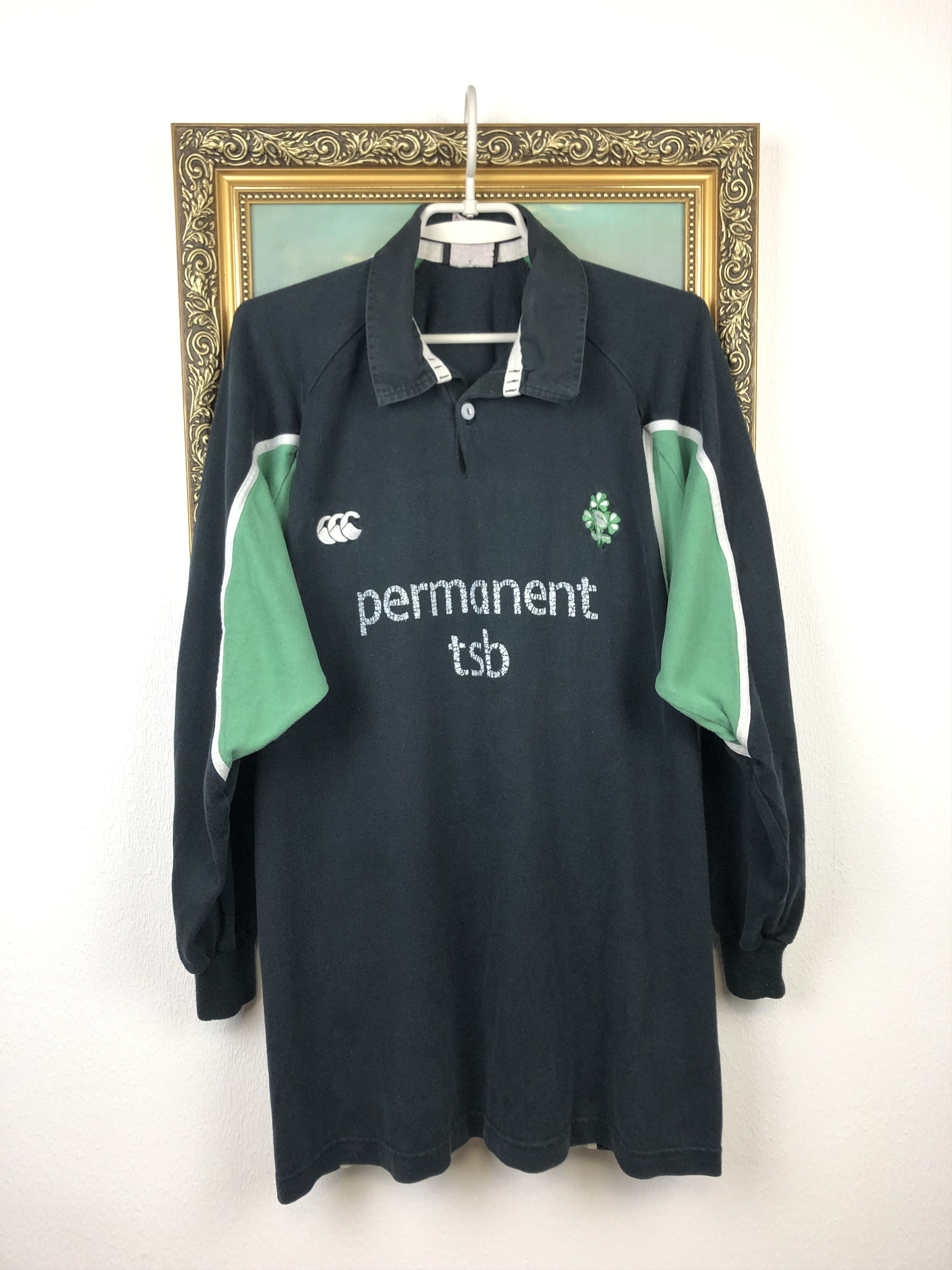 Canterbury of New Zealand Vintage Canterbury Ireland Rugby Jersey Shirt Long Sleeve Size US XXL / EU 58 / 5 - 1 Thumbnail