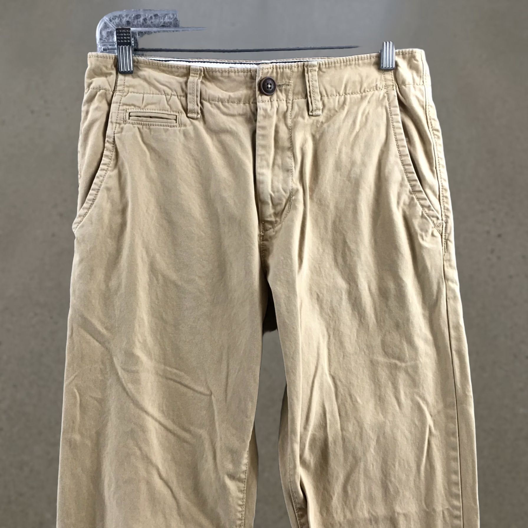 American Eagle Outfitters American Eagle Outfitters Original Straight Chino Pants Mens 28x32 Beige Cotton - Vintage Size US 28 / EU 44 - 1 Thumbnail