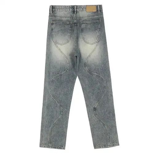 Designer × Vintage Men Washed Ripped Jeans Size US 32 / EU 48 - 2 Thumbnail