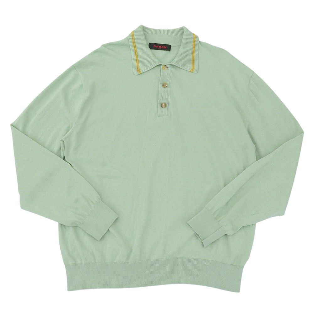 Other Other CABaN Cotton Knit Long Sleeve Polo Shirt Cotton Tops 59-02-14-02006 DUTY FREE for USA Size ONE SIZE - 1 Thumbnail