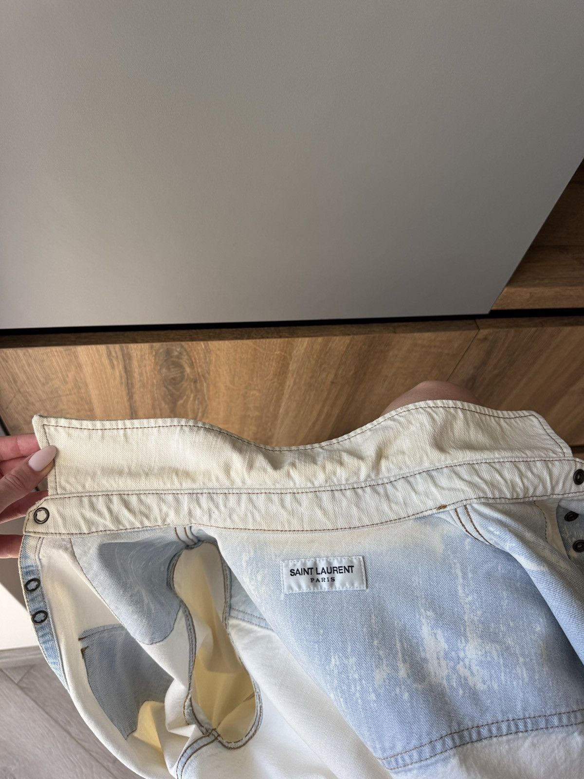 Saint Laurent Paris Saint Laurent SS’19 Western Distressed Denim Shirt Size XS / US 0-2 / IT 36-38 - 7 Thumbnail