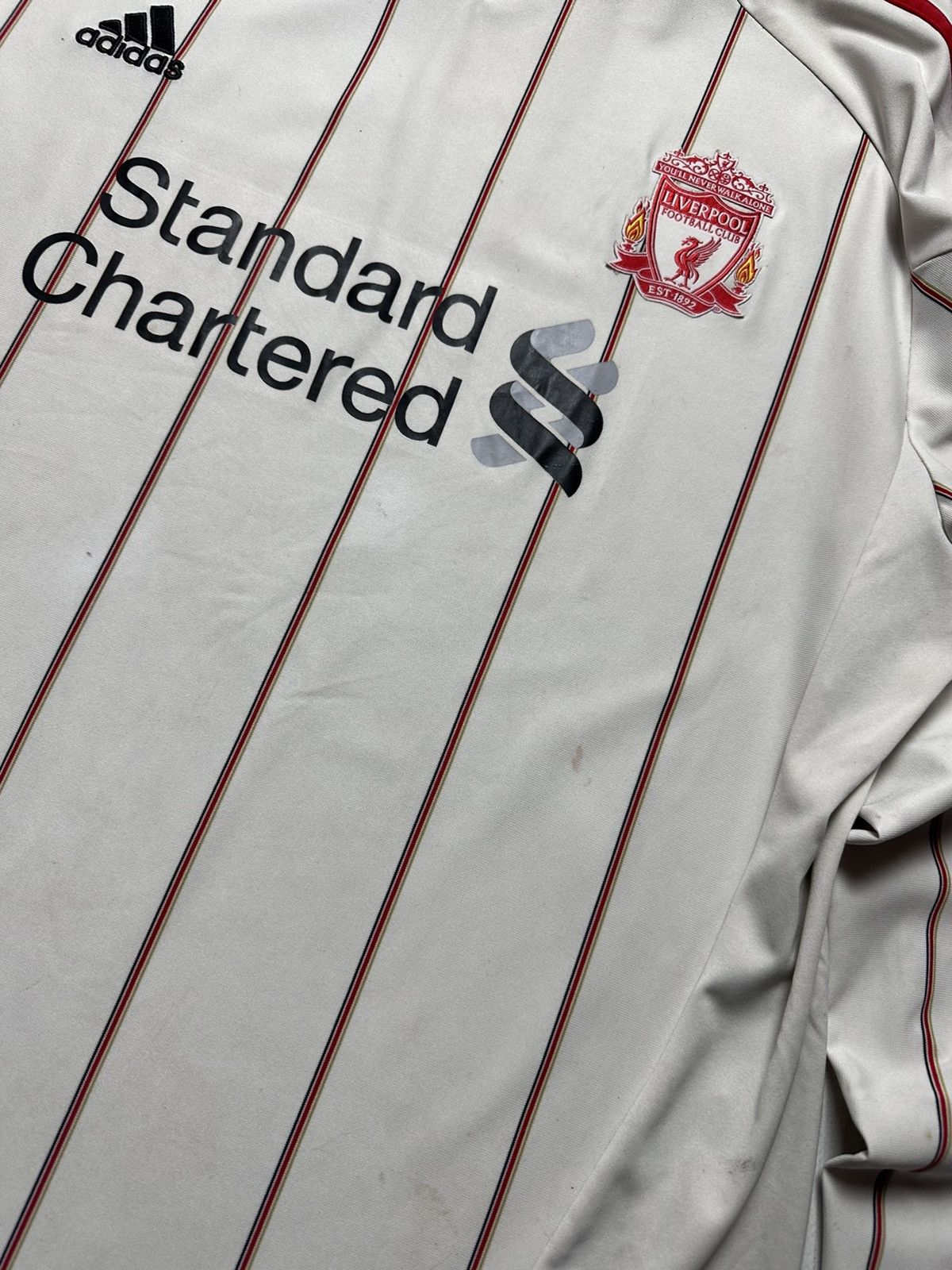 Adidas × Vintage Vintage adidas Liverpool soccer jersey long sleeve away rare Size US XXL / EU 58 / 5 - 5 Thumbnail