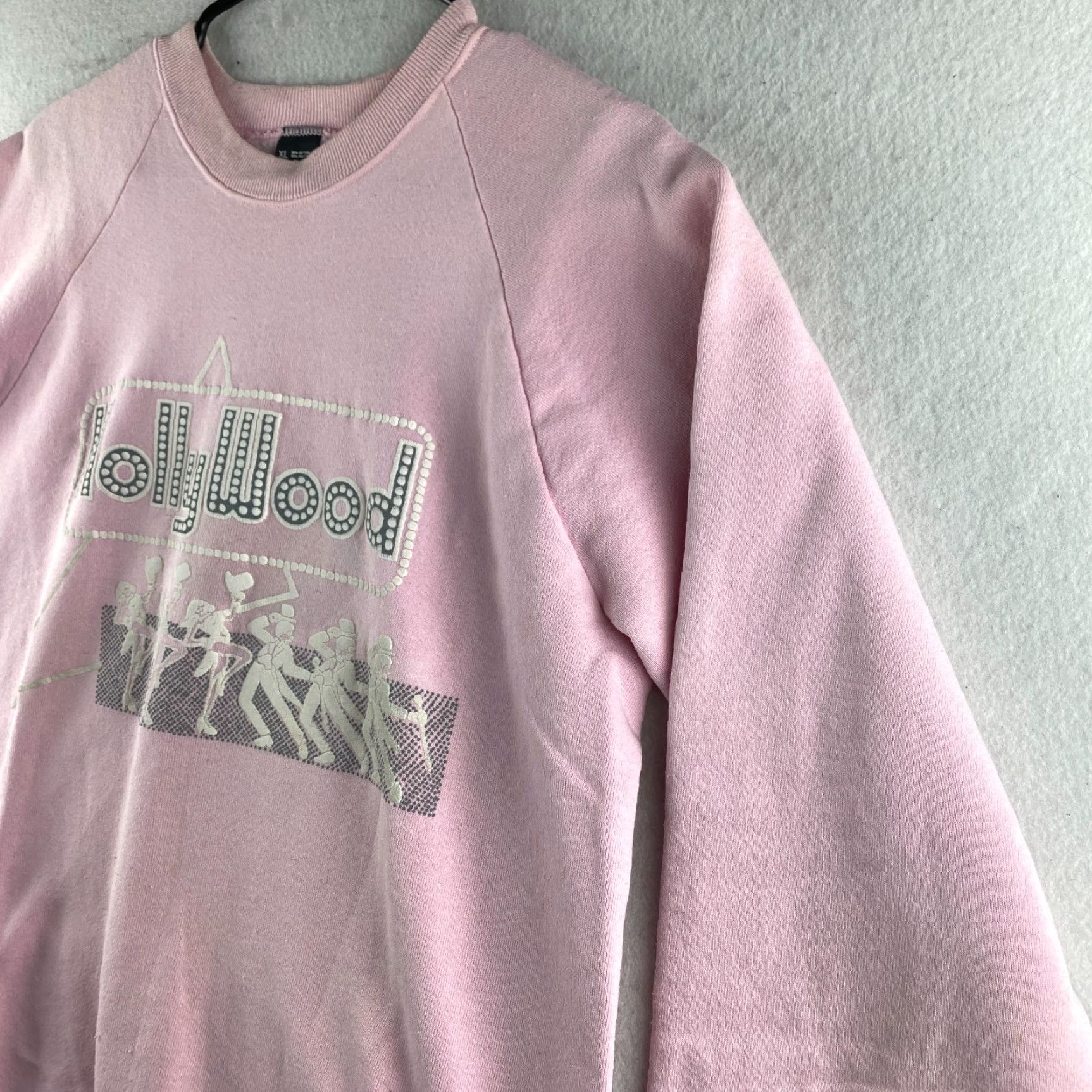 Vintage VINTAGE Hollywood Sweater Womens XL Pink 90s Fleece Pullover Casual Regular 90s Womens Pullover Sweater Pink USA Made Logo Knit Size XL / US 12-14 / IT 48-50 - 6 Thumbnail