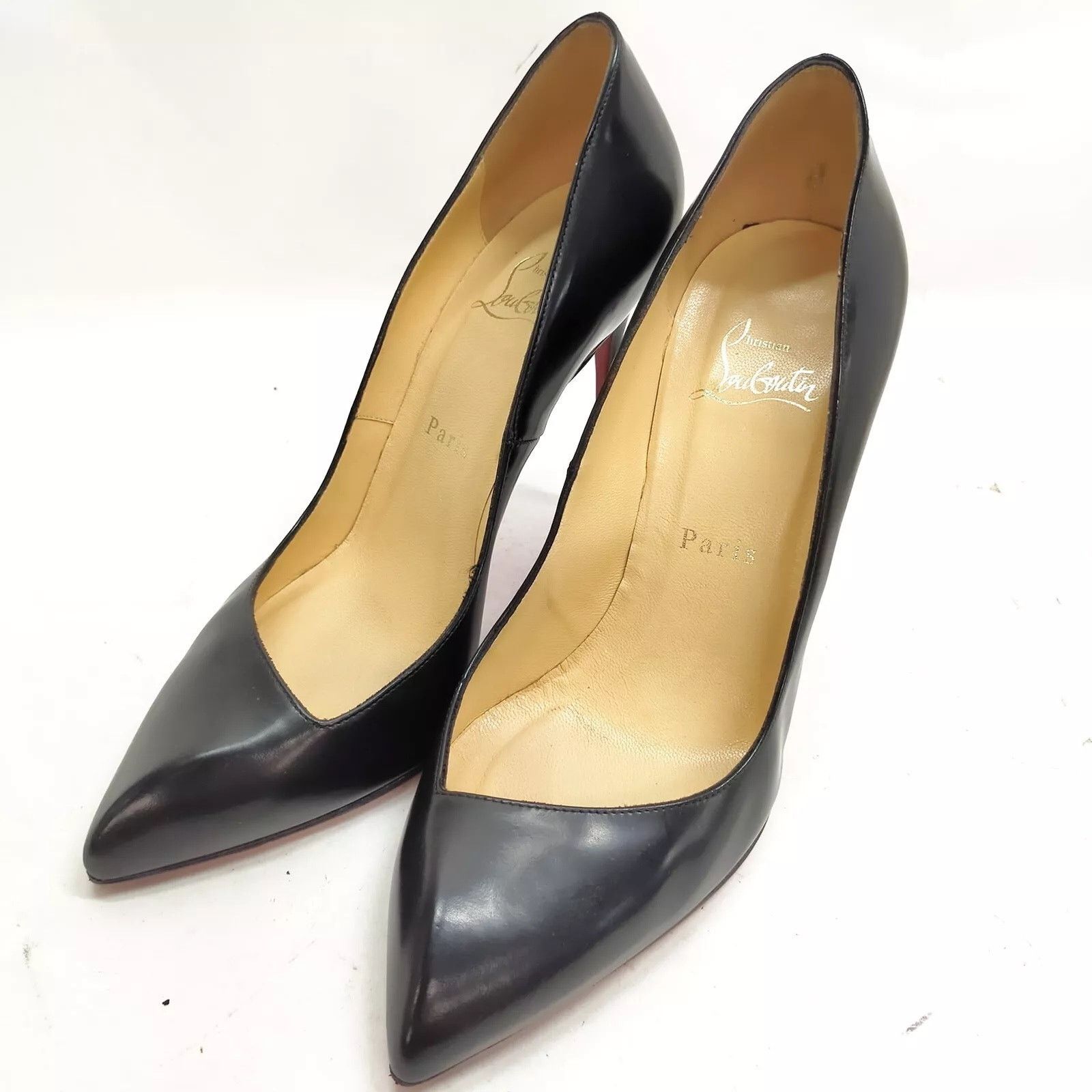 Christian Louboutin Christian Louboutin Black Leather Pumps Size  