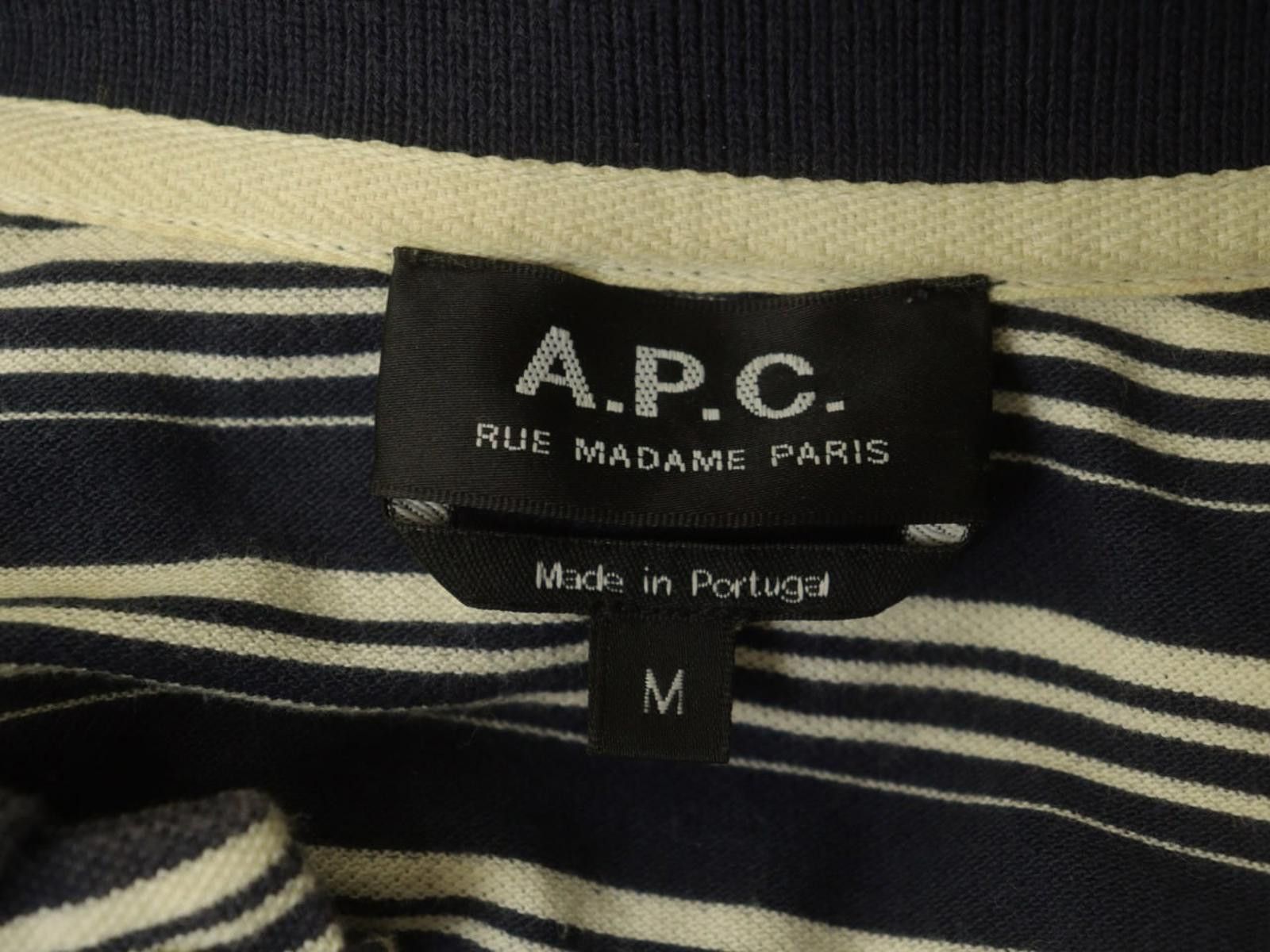 A.P.C. A.P.C. Multi Striped 100% Cotton Collared Polo Shirt Size M Size US M / EU 48-50 / 2 - 5 Thumbnail