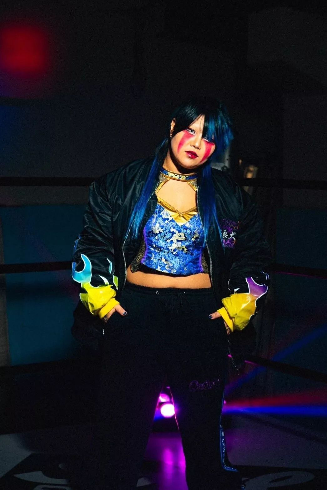 Japanese Brand Galfy OedoTai Stardom Joshi Puroresu Wrestling Jacket スターダム Size US L / EU 52-54 / 3 - 8 Thumbnail