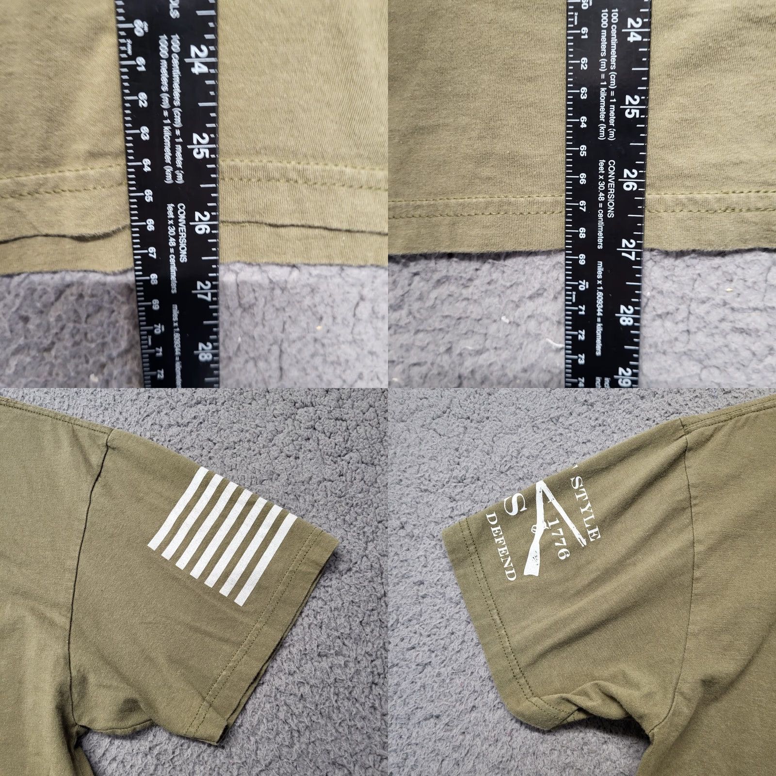 Vintage Grunt Style T-Shirt Mens Size M Military Khaki Basic This We'll Defend Shirt Size US M / EU 48-50 / 2 - 8 Thumbnail