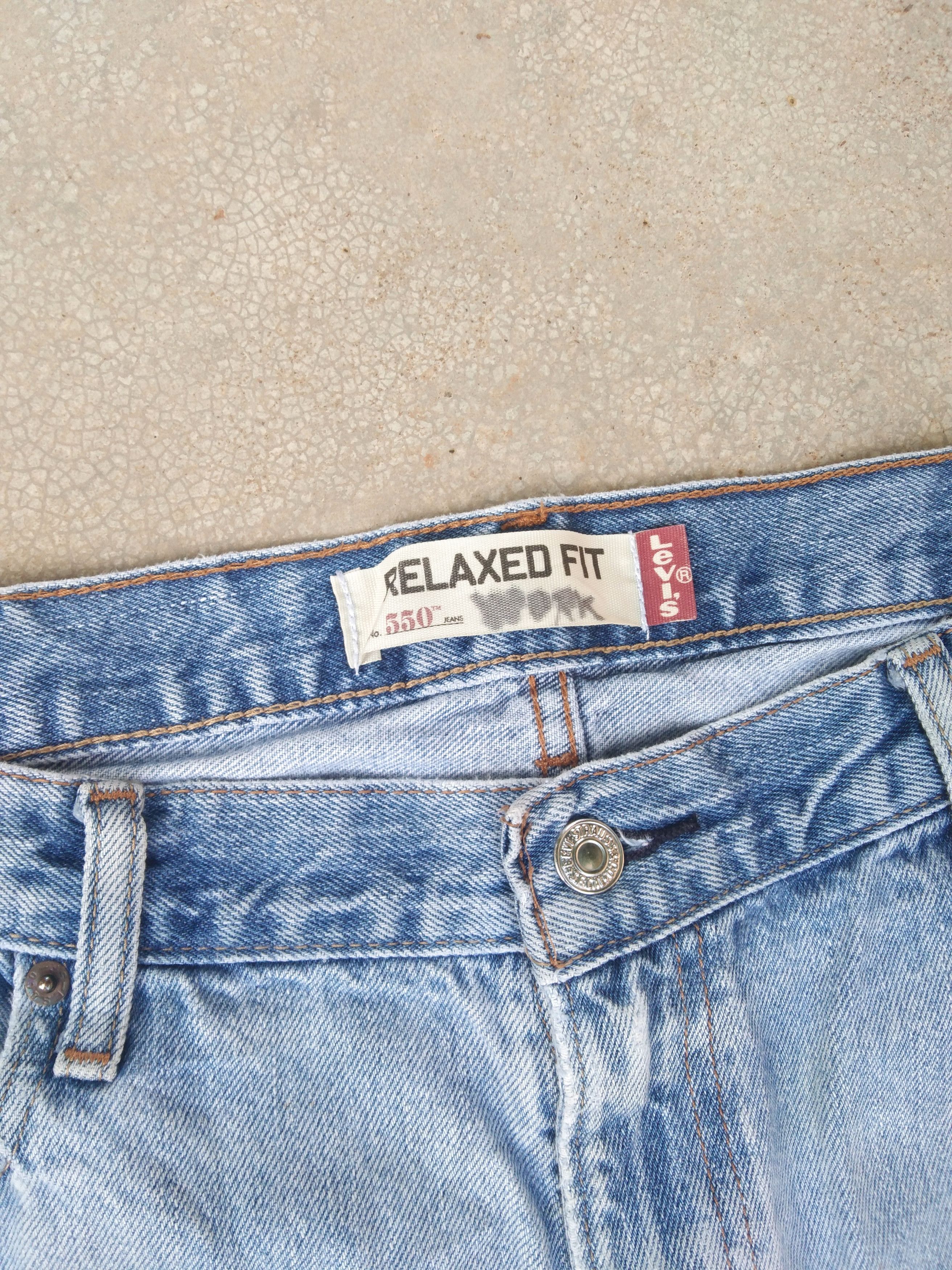 Levi's Vintage Levi's Jeans 550 Relaxed Distressed Denim 40x32 Size US 40 / EU 56 - 8 Thumbnail
