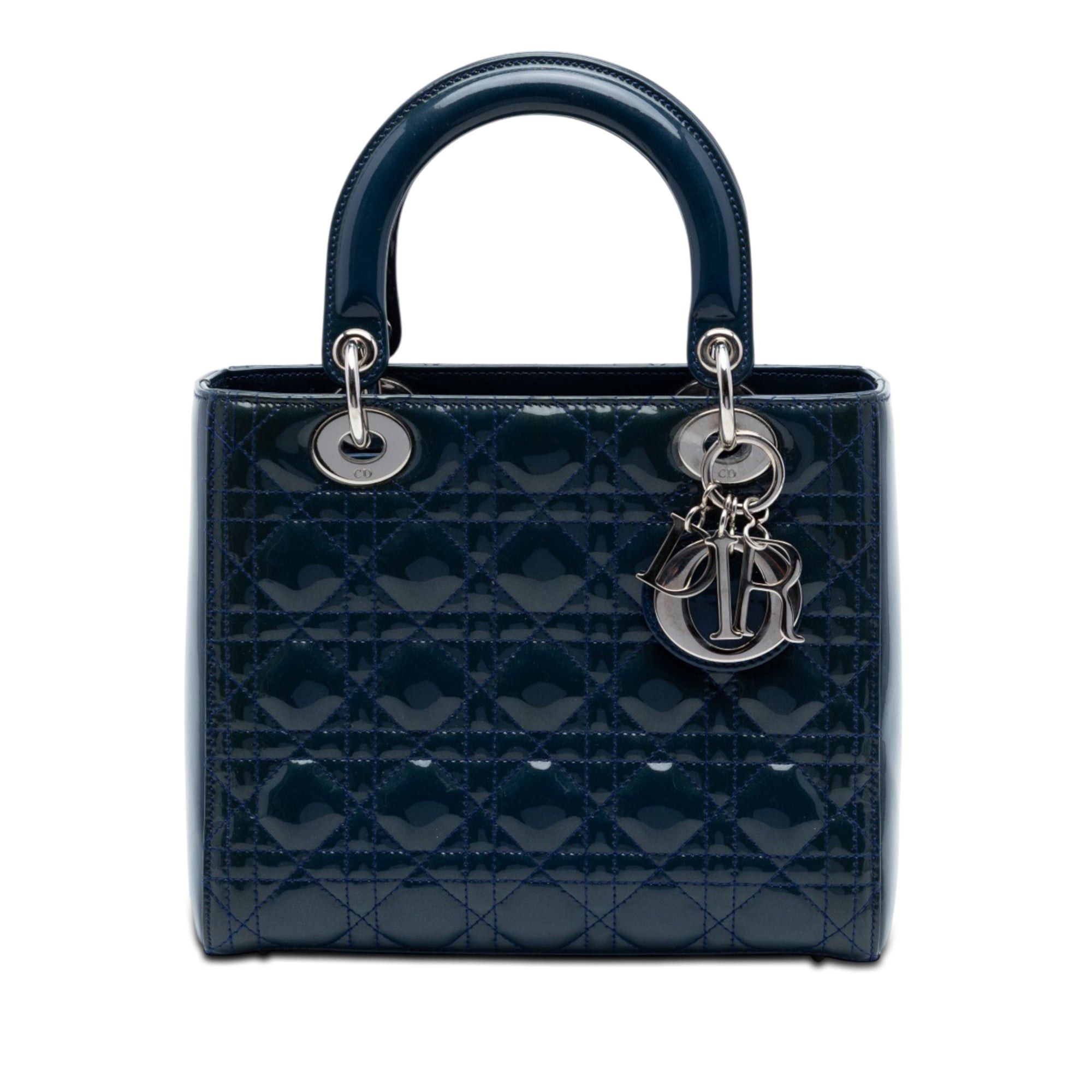 Dior Medium Patent Cannage Lady Dior Size ONE SIZE - 1 Thumbnail