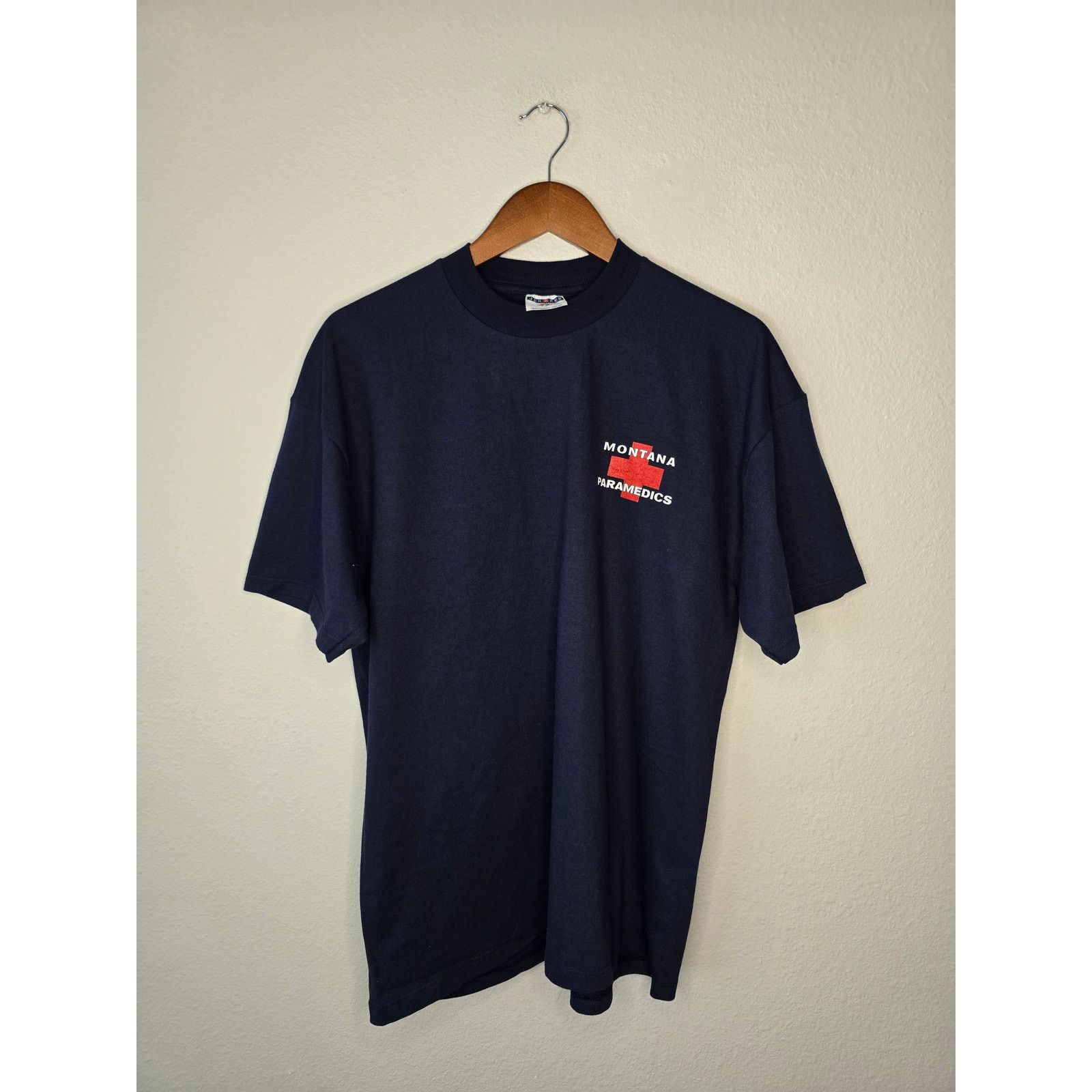 Jerzees × Vintage Vintage Paramedics EMT Shirt Montana Blue L Humor Tee Size US L / EU 52-54 / 3 - 4 Thumbnail