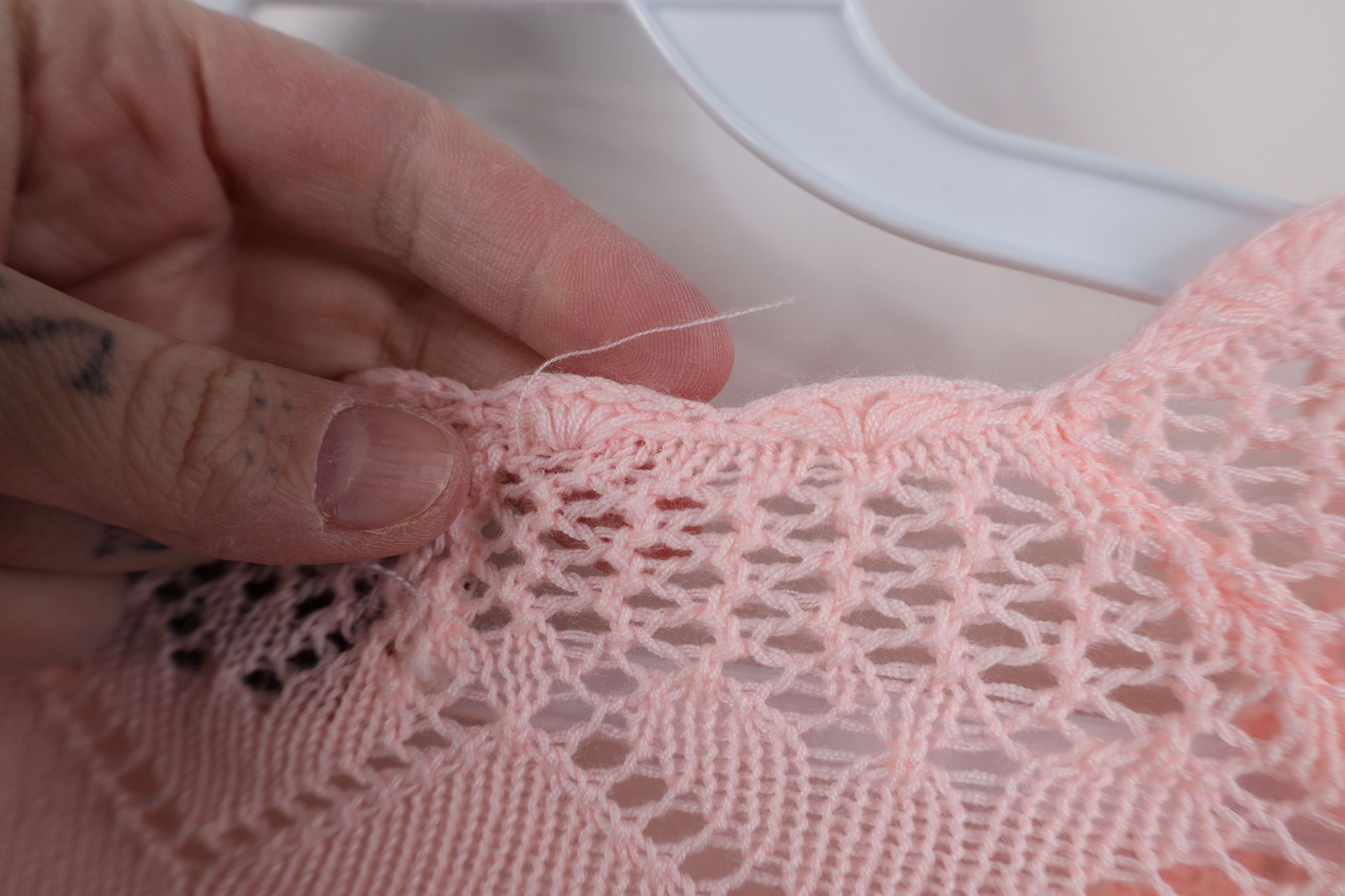 Vintage Vintage 70s Streetwear Babydoll Flared Sleeve Sweater Pink Size L / US 10 / IT 46 - 9 Thumbnail